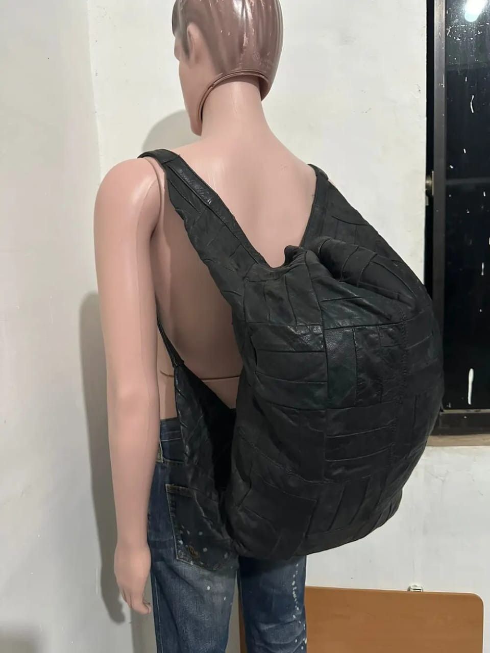 Leather Unknown Leather 2 Way Bag Nice Design Patches Size ONE SIZE - 3 Thumbnail