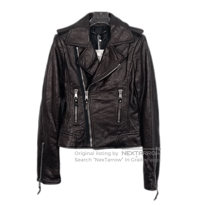 Balenciaga Balenciaga Purple Brown Leather Motorcycle Jacket. Size US S / EU 44-46 / 1 - 1 Thumbnail