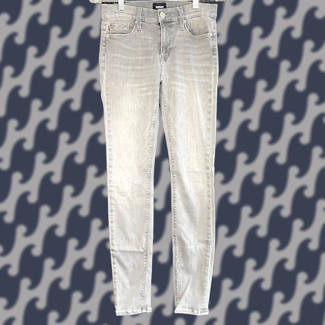 H By Hudson Hudson Women's Jeans Skinny Mid Rise Denim Gray 26 H by Hudson Size 26" / US 2 / IT 38 - 1 Thumbnail