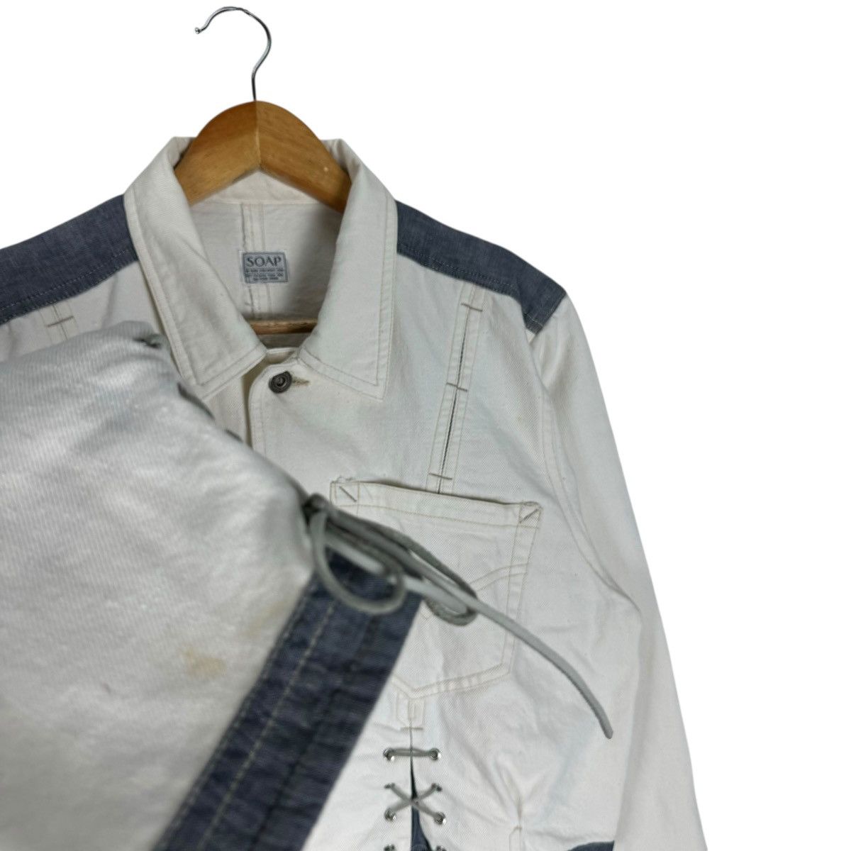 Japanese Brand ❄️SOAP USOP TOYA CROPPED DENIM JACKET Size US S / EU 44-46 / 1 - 9 Thumbnail