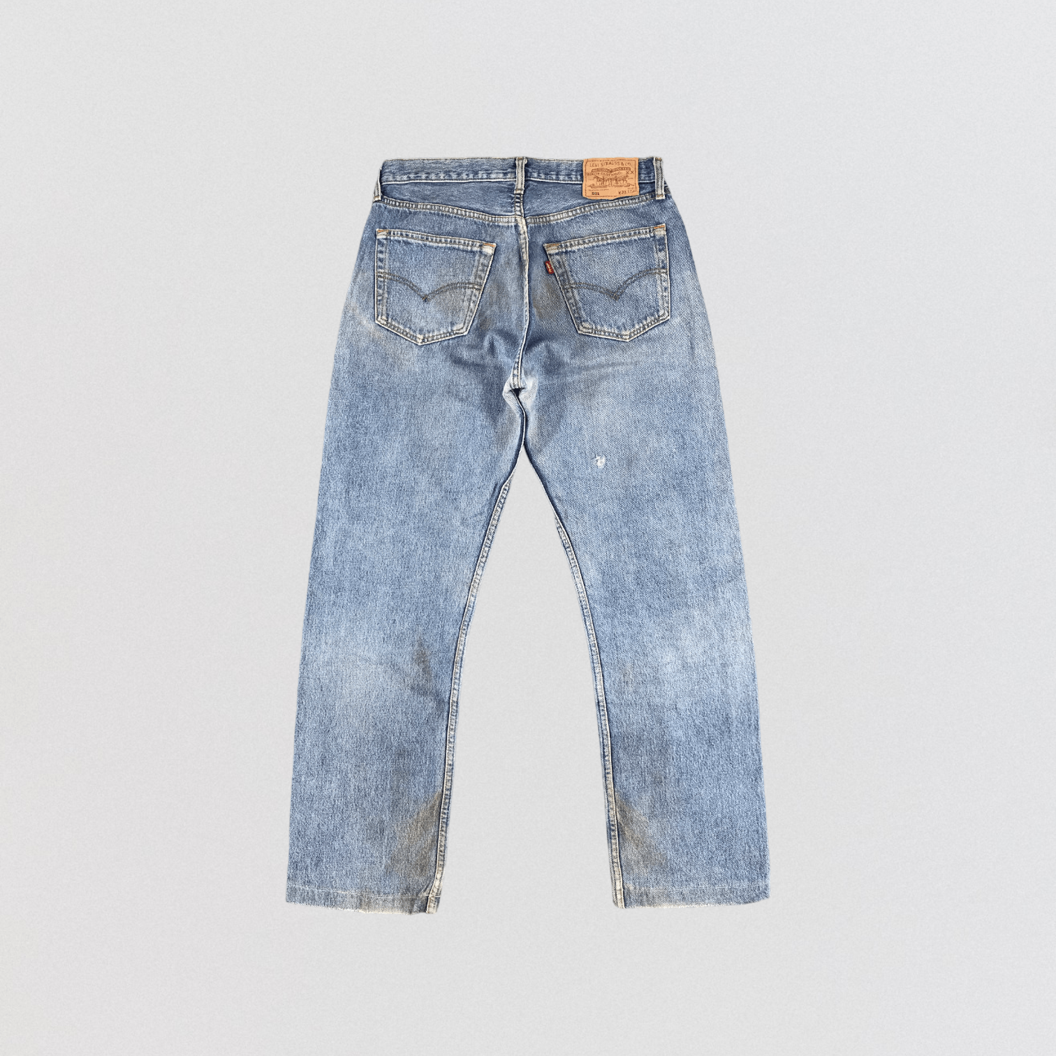 Levi's Vintage 90s Dirty Light Wash Levis 501 Jeans-JM926 Size US 31 - 2 Thumbnail