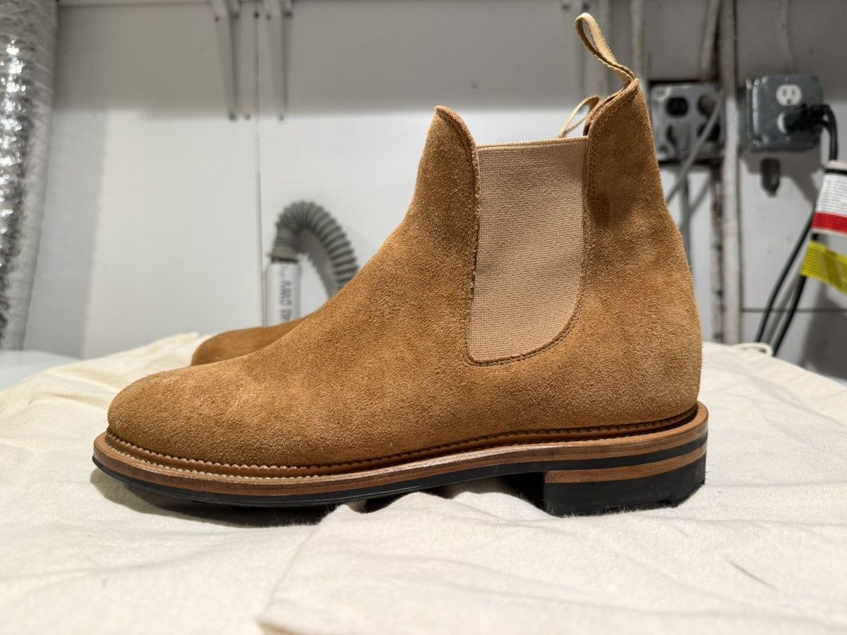 Viberg Viberg Chelsea Boot - Anise Janus Calf Suede - 2030 Size 6 Size US 6 / EU 39 - 3 Thumbnail
