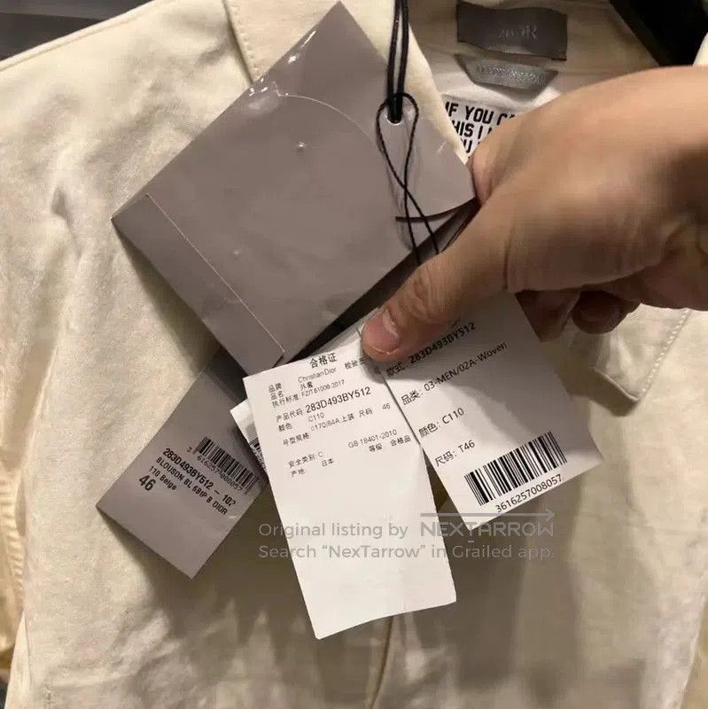 Dior Dior Men's Long Sleeve Embroidered Shirt . Size US S / EU 44-46 / 1 - 5 Thumbnail