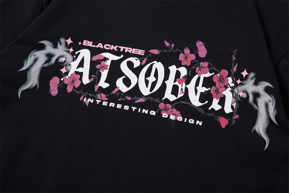 Japanese Brand × Vintage Plum blossom wings print loose casual t-shirt Size US M / EU 48-50 / 2 - 3 Thumbnail