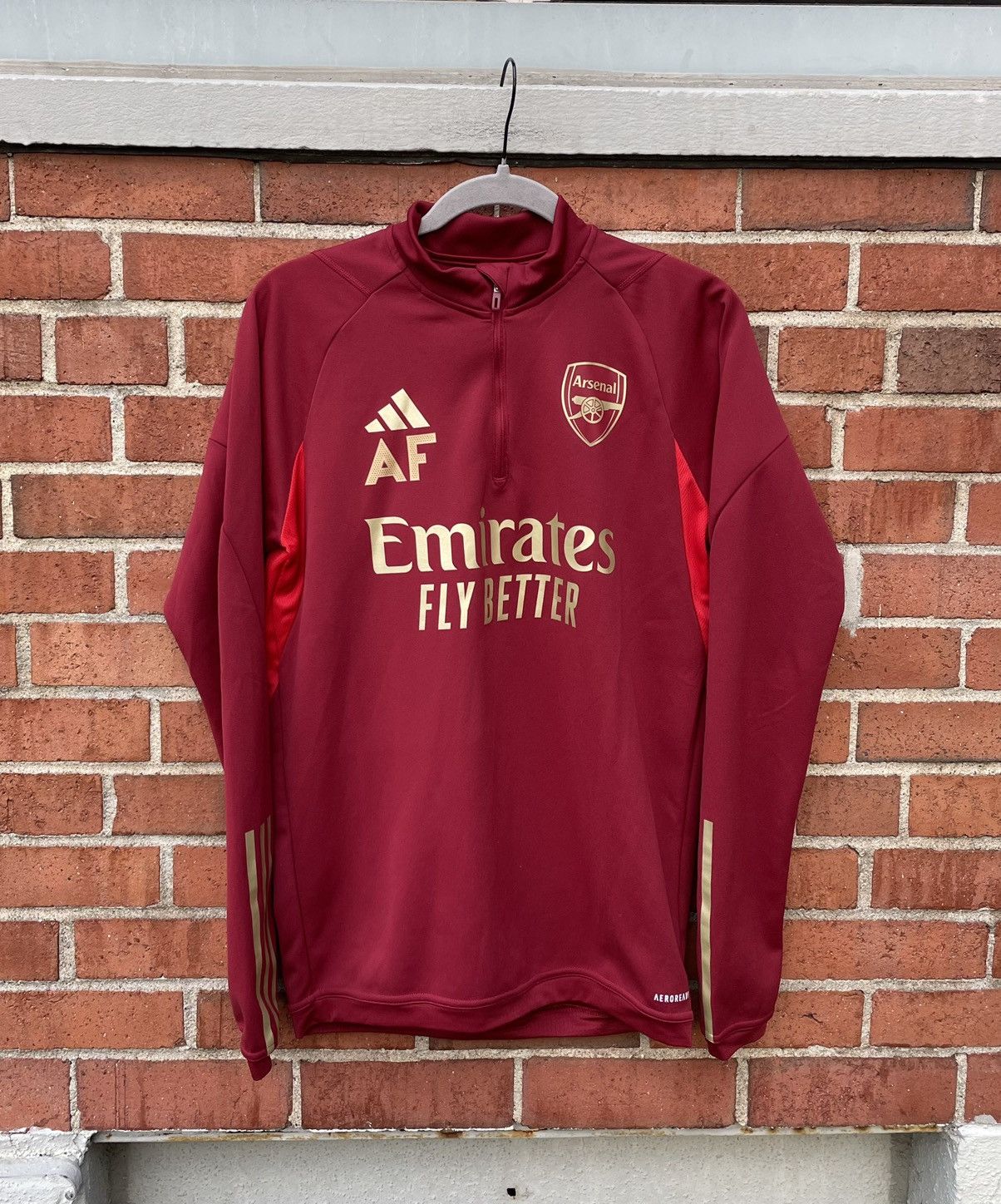 Adidas ARSENAL 2023/24 TRAINING FOOTBALL 1/4ZIP ADIDAS TRACK JACKET Size US S / EU 44-46 / 1 - 1 Thumbnail