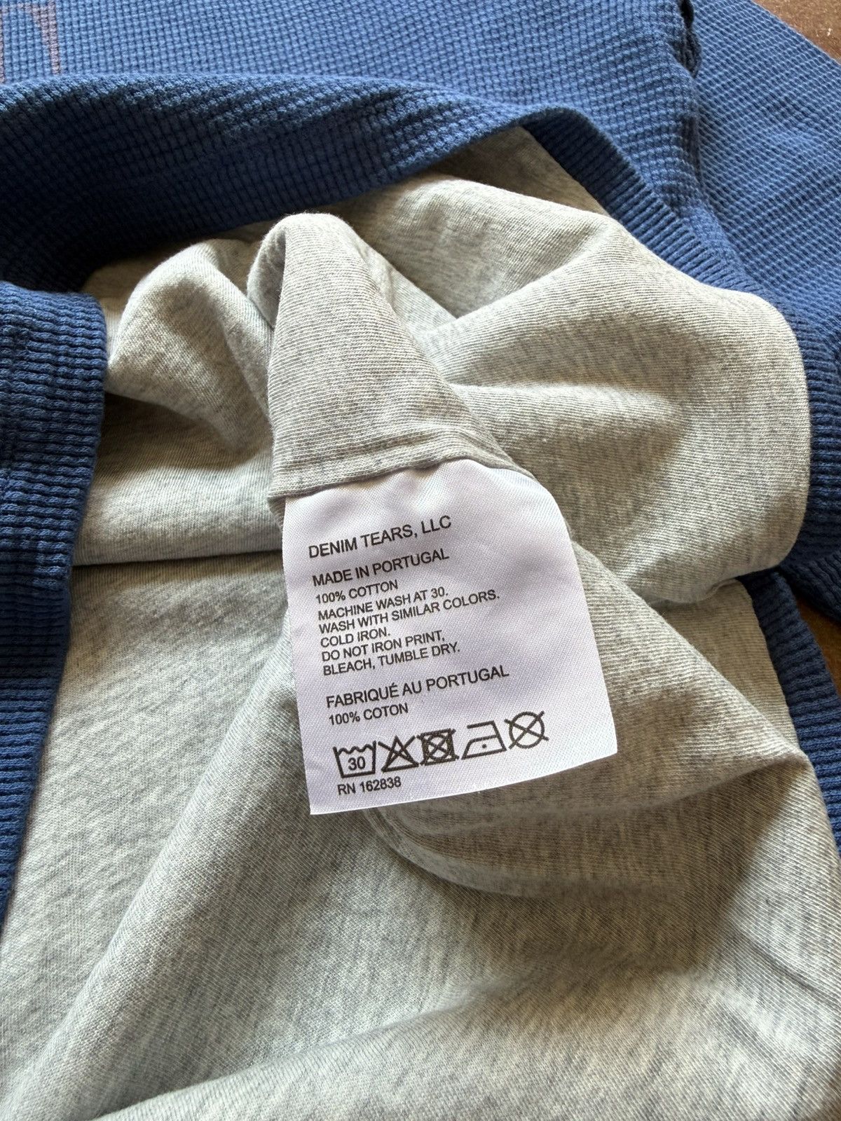 DENIM TEARS Denim Tears ADG Inc. Thermal Blue Medium Size US M / EU 48-50 / 2 - 6 Thumbnail
