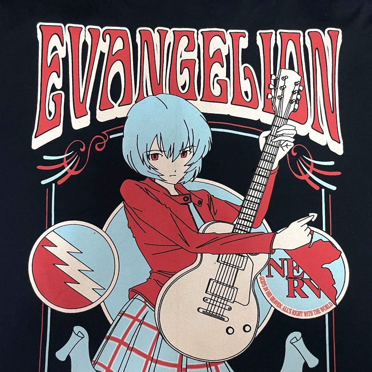 Anime EVANGELION x LOWBLOW KNUCKLE Ayanami Rei The First Girl Tee Size US XXL / EU 58 / 5 - 8 Thumbnail