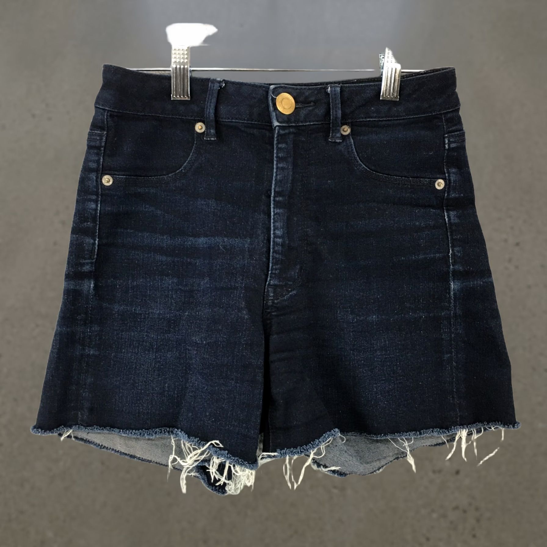 American Eagle Outfitters American Eagle Outfitters Cut Off Shorts Womens 4 Blue Denim Dark Wash Stretch Short Regular Womens 4 Blue Denim Dark Wash Stretch Size 27" / US 4 / IT 40 - 1 Thumbnail
