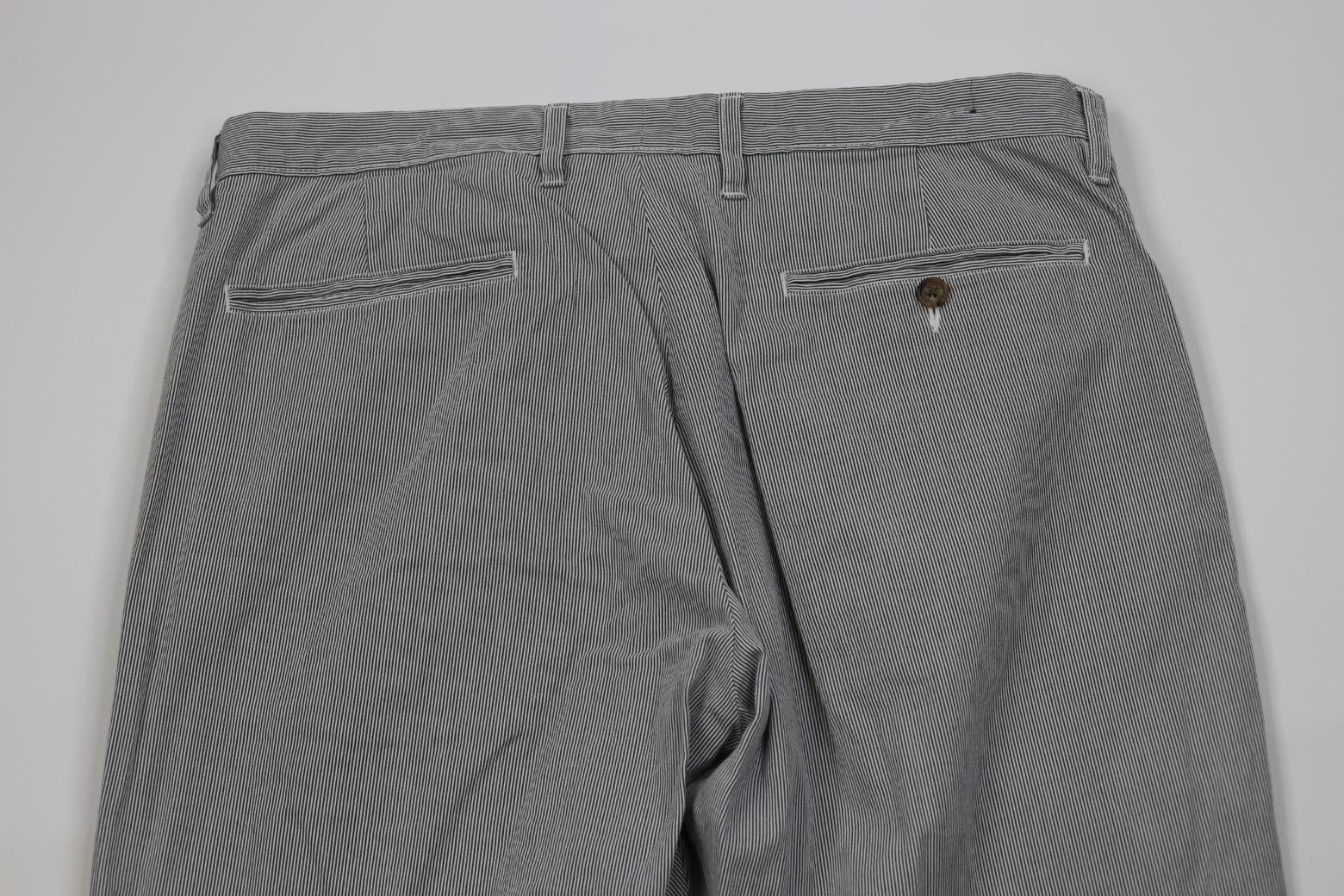 J.Crew Vintage Y2K J Crew Pinstriped Straight Leg Chino Pants Size US 33 - 11 Thumbnail