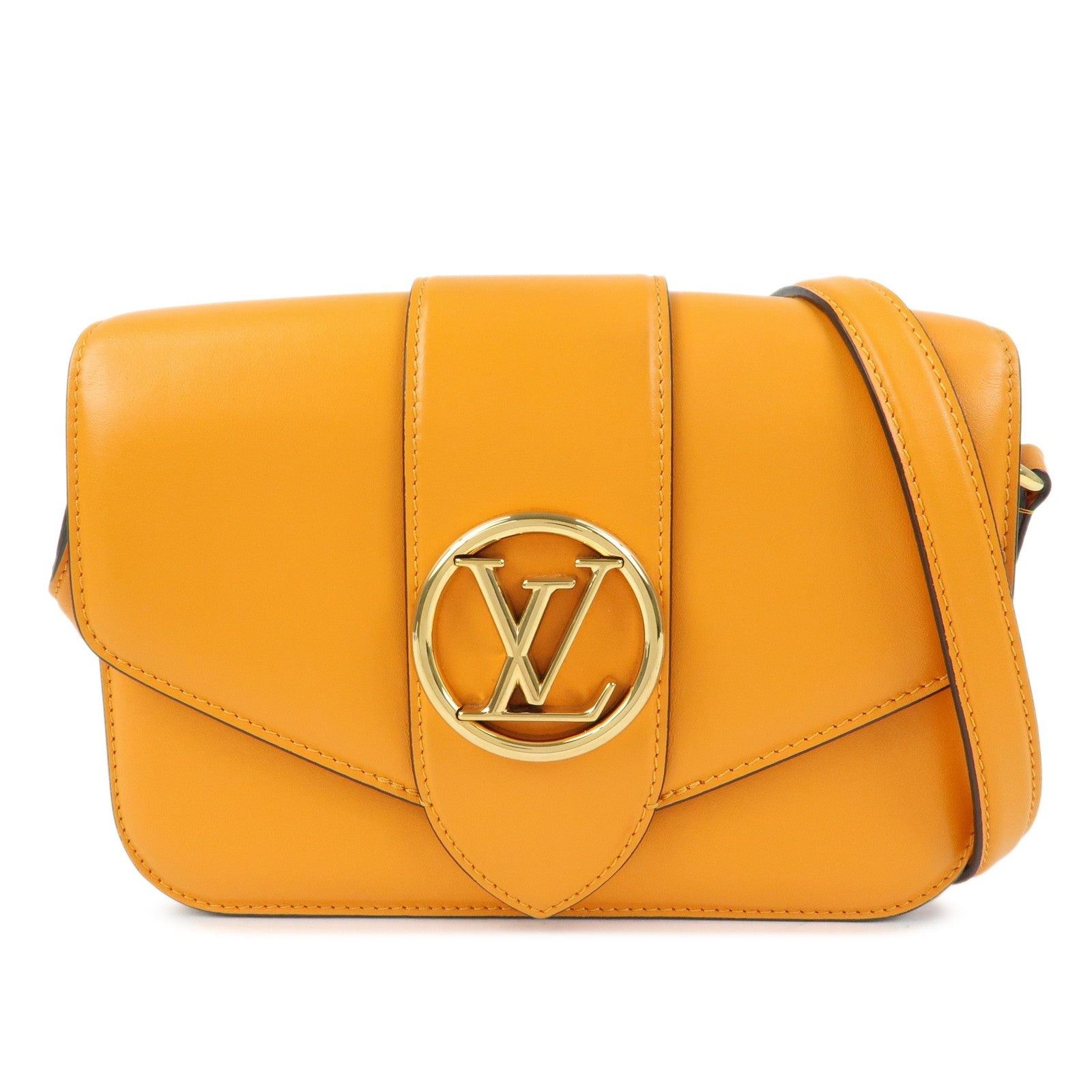 Louis Vuitton Louis Vuitton Pont Neuf Shoulder Bag Calfskin Orange Size ONE SIZE - 1 Thumbnail