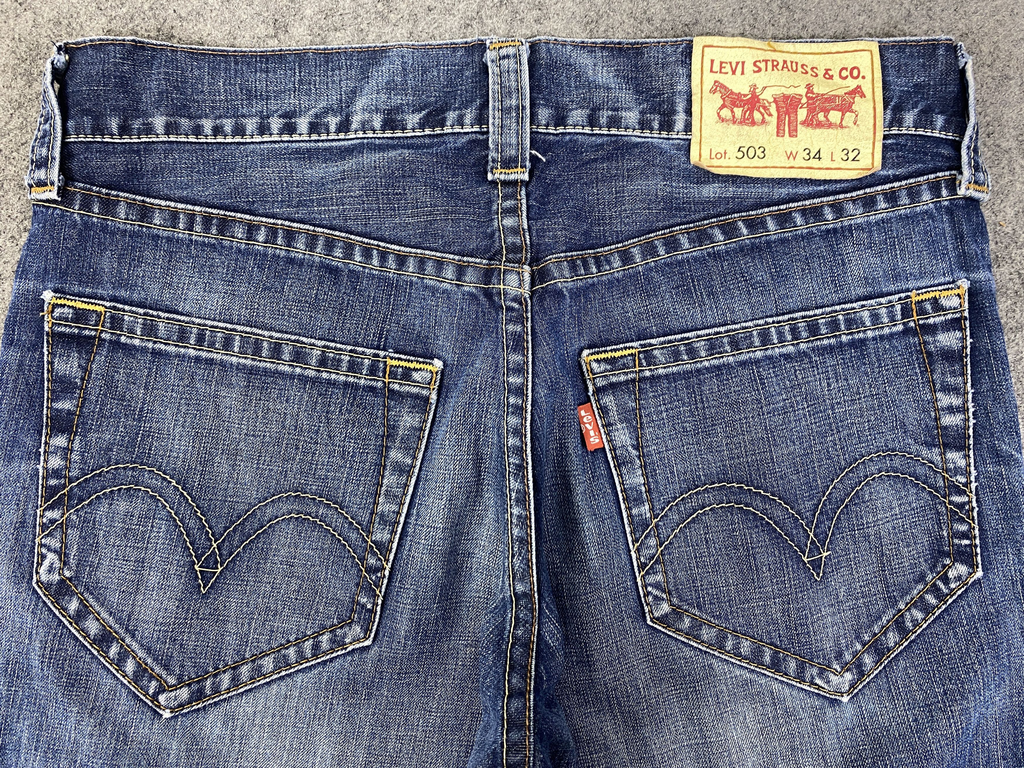 Levi's Faded Blue Vintage Levi's 503 Jeans 35x28 - JN3315 Size US 35 - 4 Thumbnail