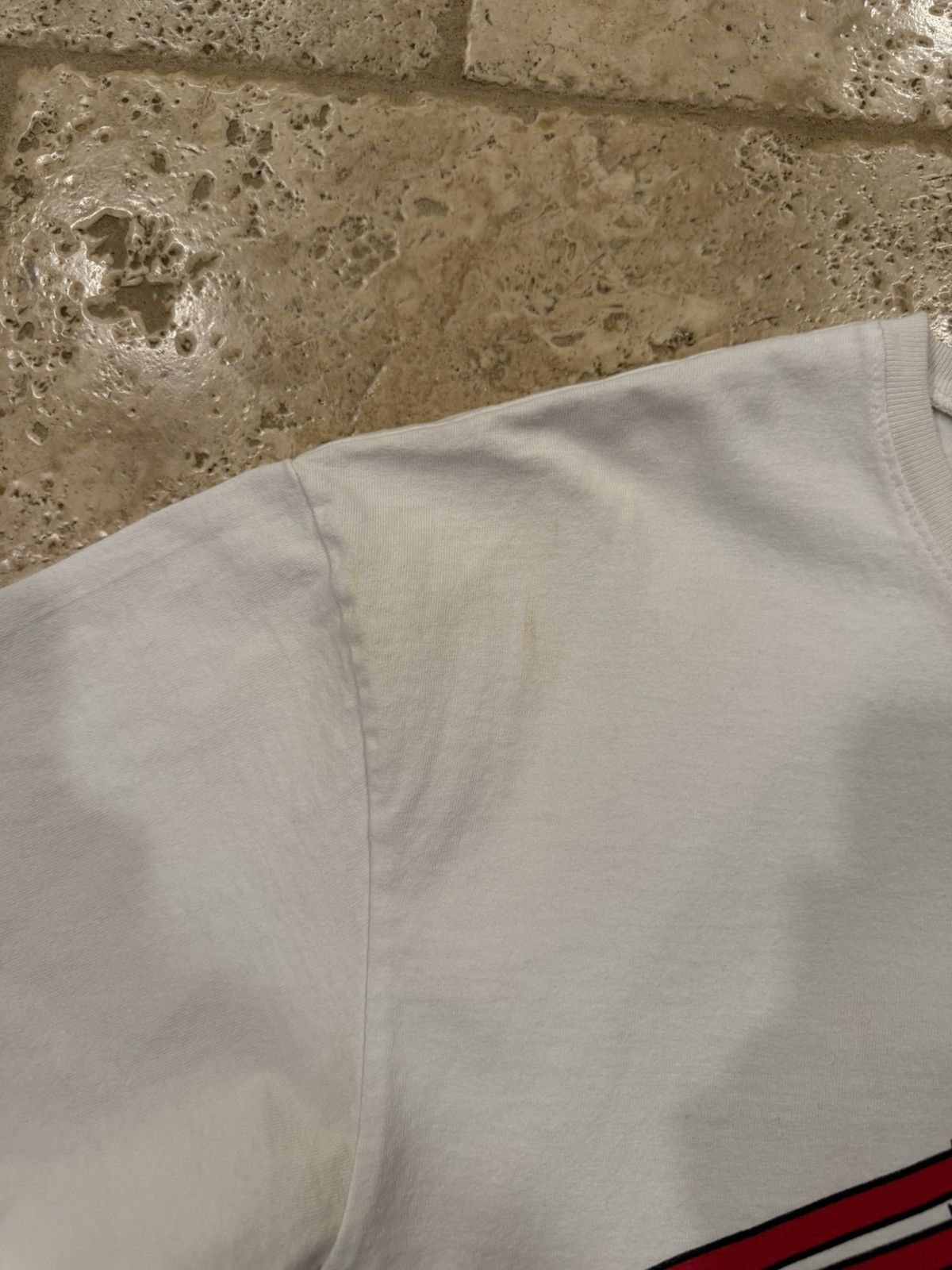 Rhude Rhude Rhanger Rossa Re Eagle Logo Vintage White T-Shirt Size US XL / EU 56 / 4 - 9 Thumbnail
