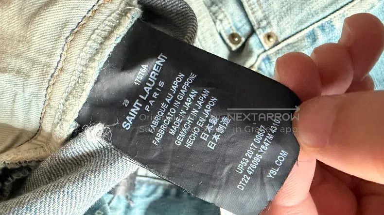 Saint Laurent Paris Saint Laurent Paris Jeans Size US 29 - 6 Thumbnail