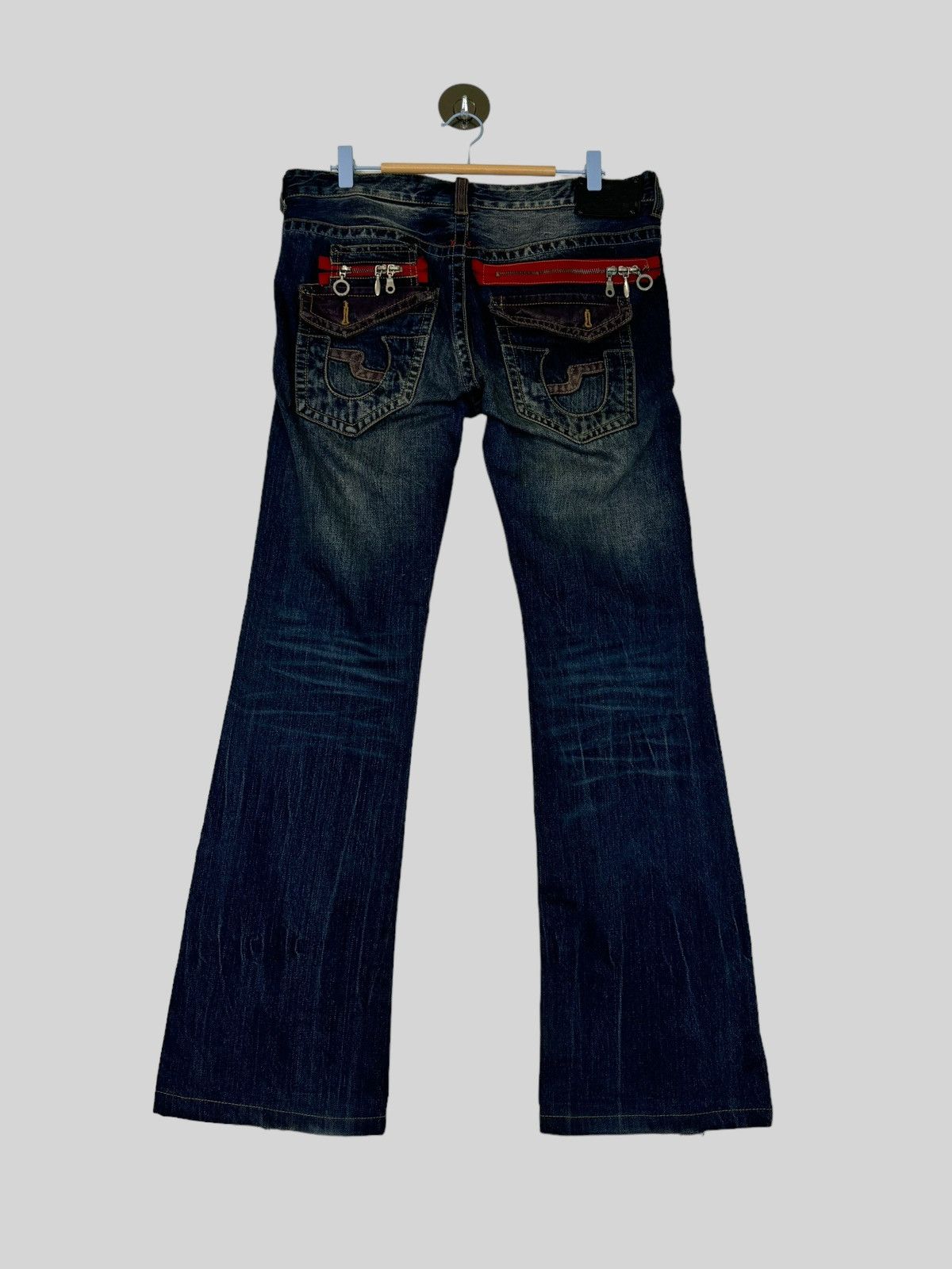 If Six Was Nine × Tornado Mart × semanticdesign Flare Zipper Pocket SEMANTIC DESIGN Boot Cut Denim Size US 34 / EU 50 - 1 Thumbnail