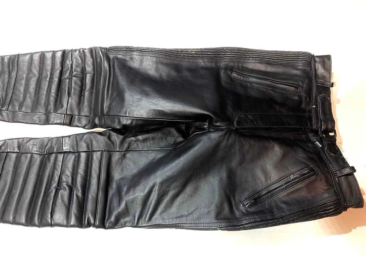Vintage Vintage Rare Moto Racing Leather Pants Size US 29 - 4 Thumbnail
