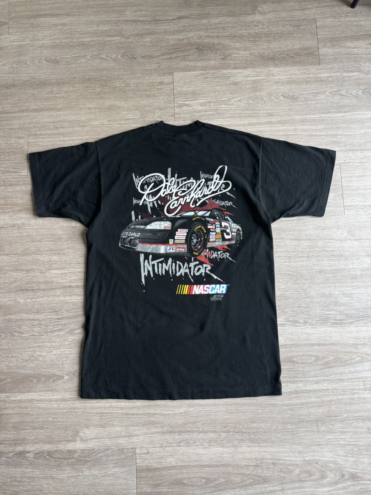 NASCAR Vintage 90s Dale Earnhardt Intimidator NASCAR Tee Size US XL / EU 56 / 4 - 1 Thumbnail