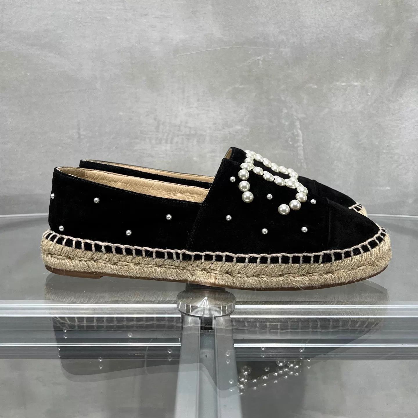 Chanel Chanel Black Pearl Fisherman Shoes 37 YH25091 Size US 6.5 / IT 36.5 - 4 Thumbnail