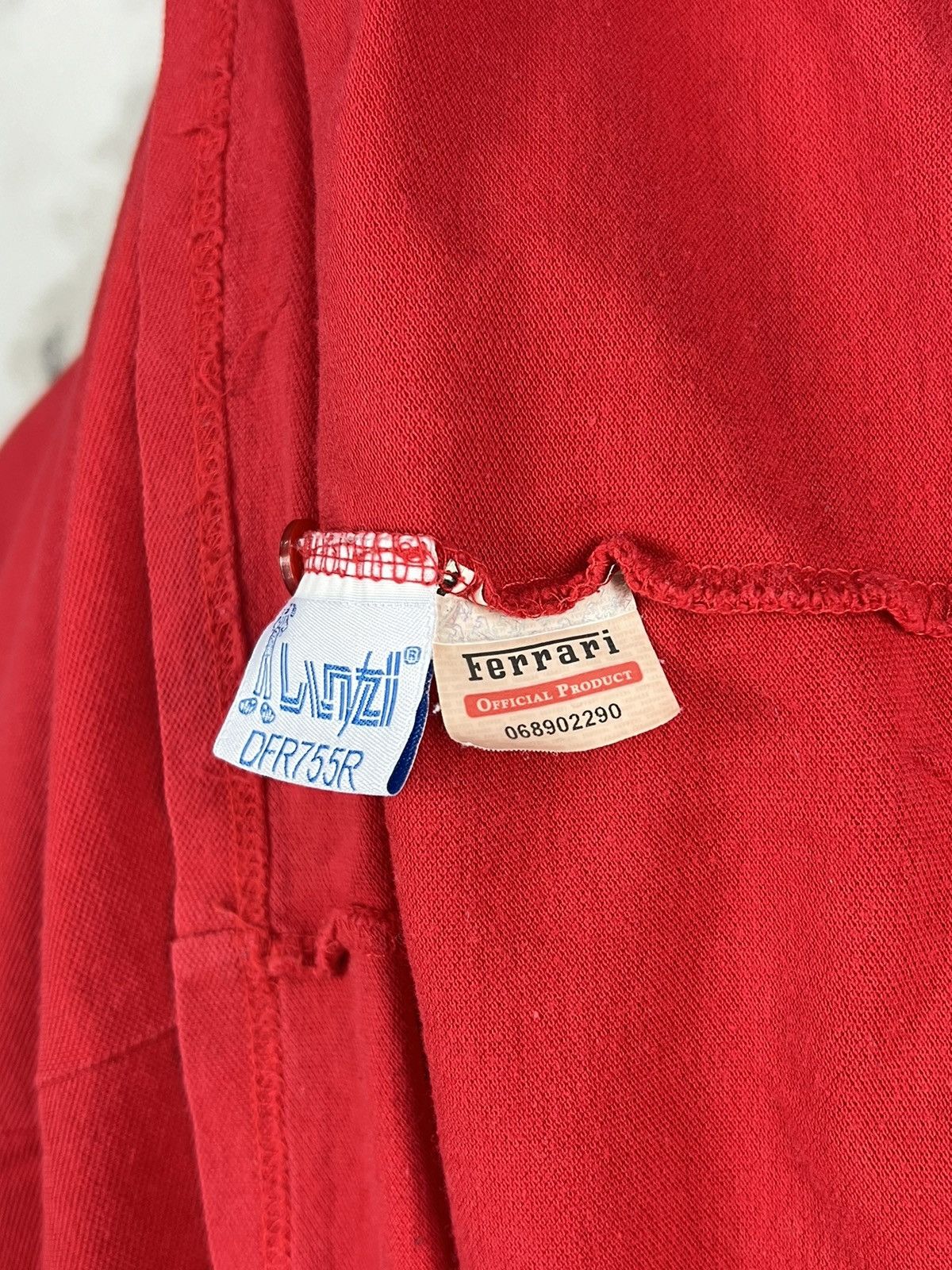 Ferrari Vintage Ferrari Shell Long Sleeve Polo Shirt Size M Size US M / EU 48-50 / 2 - 8 Thumbnail