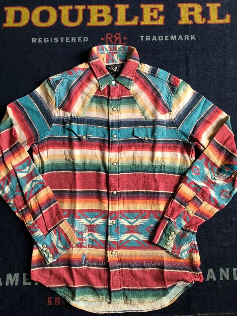 RRL Ralph Lauren RRL Ralph Lauren Early vintage patch rainbow shirt Size US S / EU 44-46 / 1 - 3 Thumbnail