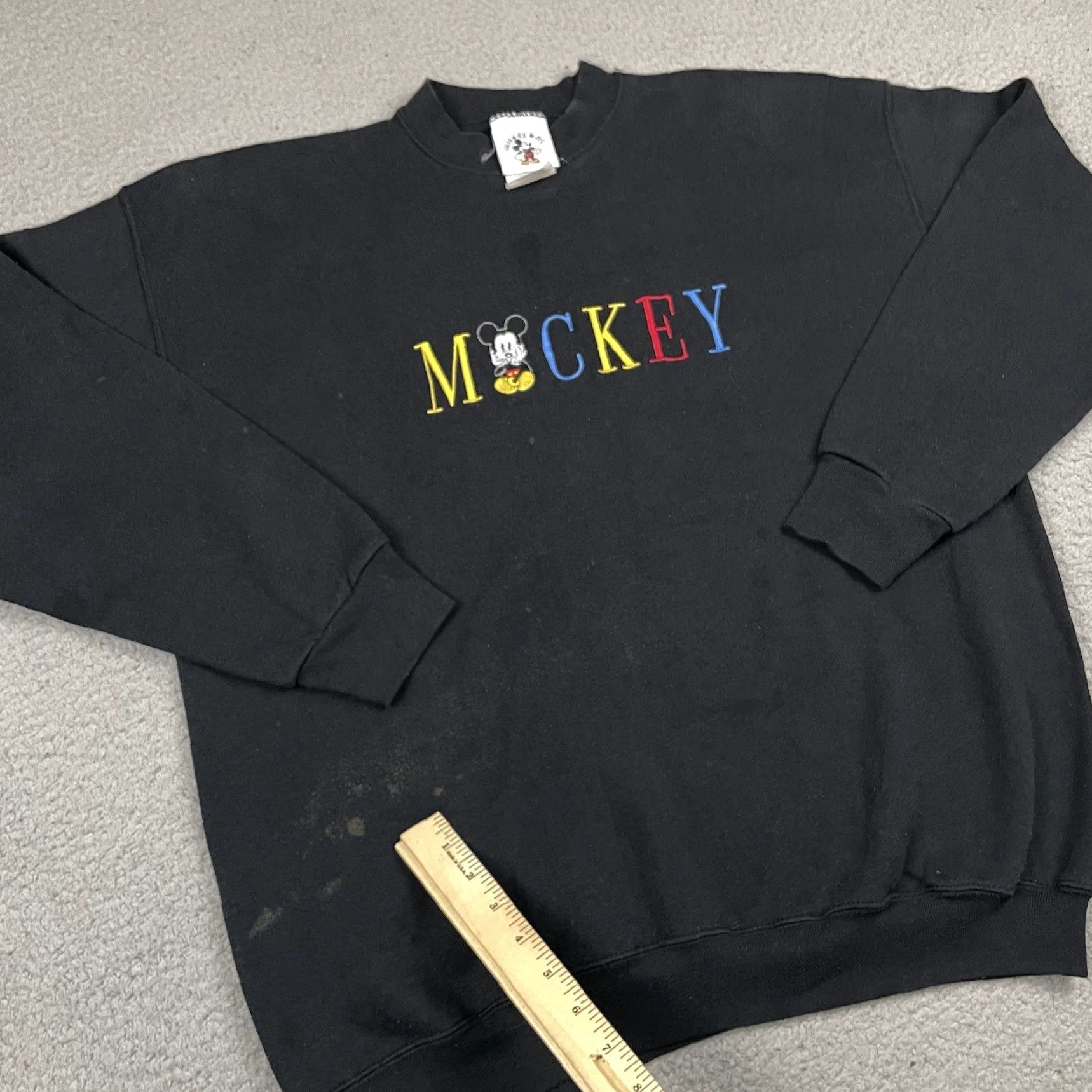 Mickey & Co. VINTAGE Disney Sweatshirt Adult XL Black Mickey & Co. Mouse Embroidered Crewneck Size US XL / EU 56 / 4 - 6 Thumbnail