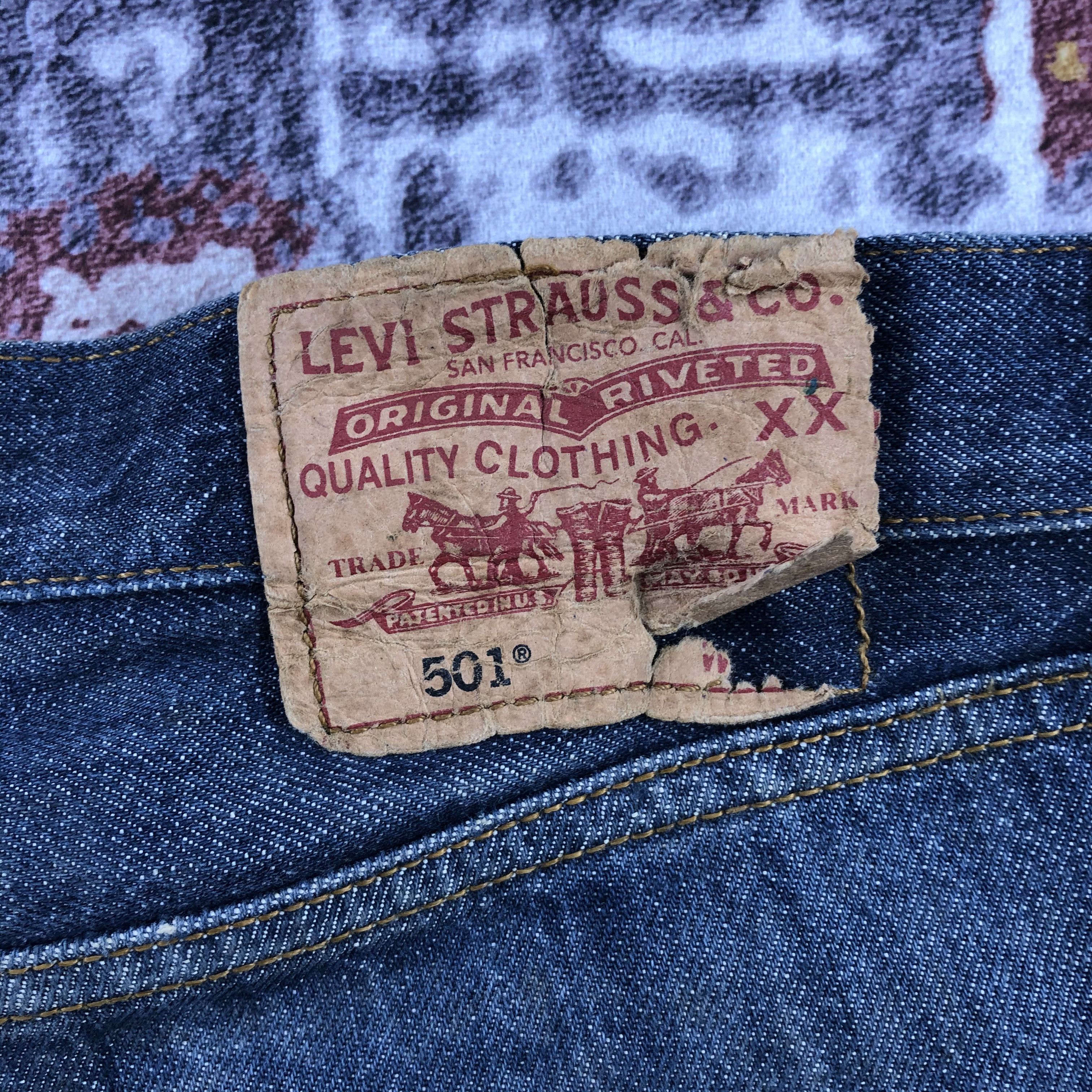 Levi's × Vintage 90s Vintage Ripped Levis 501 Jeans-JM2540 Size US 33 - 9 Thumbnail