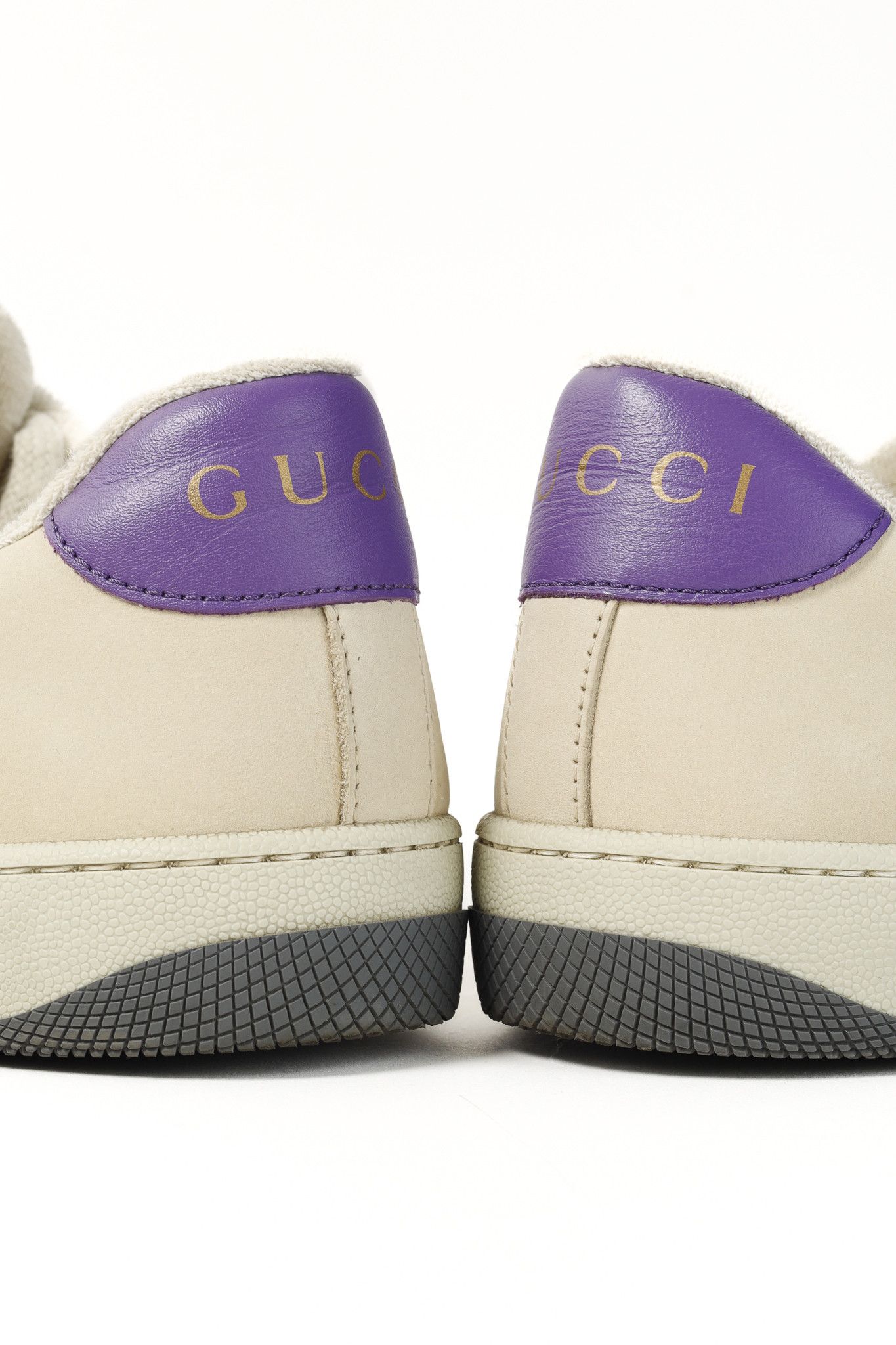 Gucci Gucci Screener Blue GG Lamé Web Leather Sneakers Size US 10 / IT 40 - 11 Thumbnail