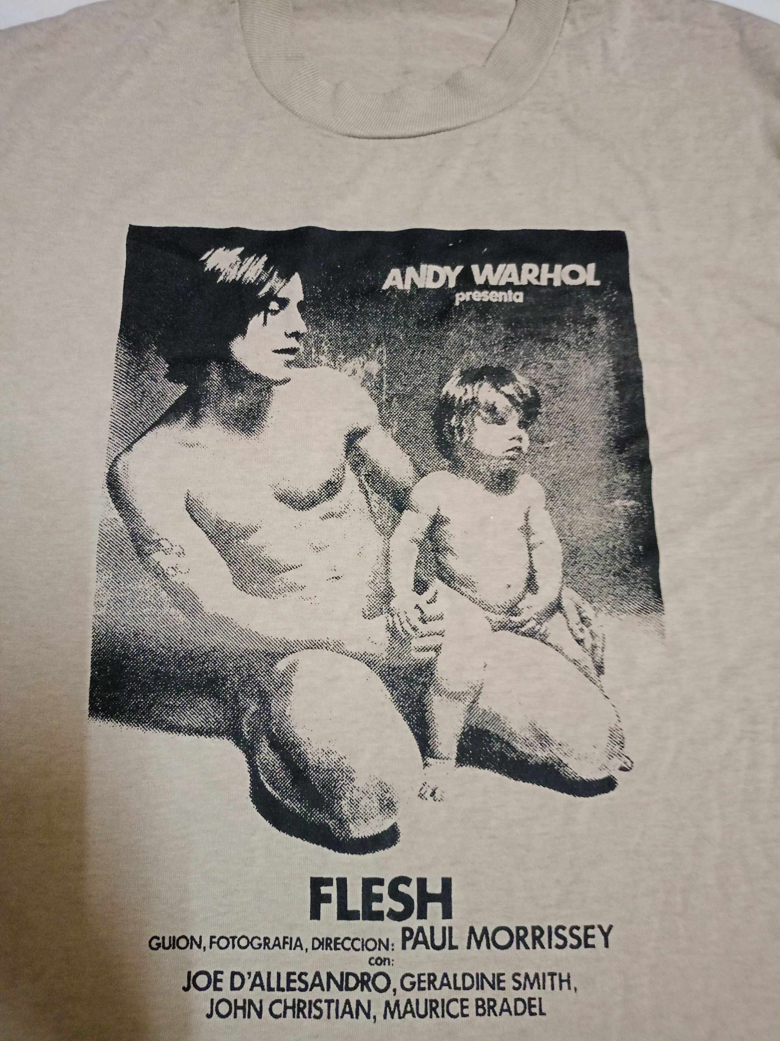 Andy Warhol Vintage rare andy Warhol flesh movie T shirt Size US M / EU 48-50 / 2 - 2 Thumbnail