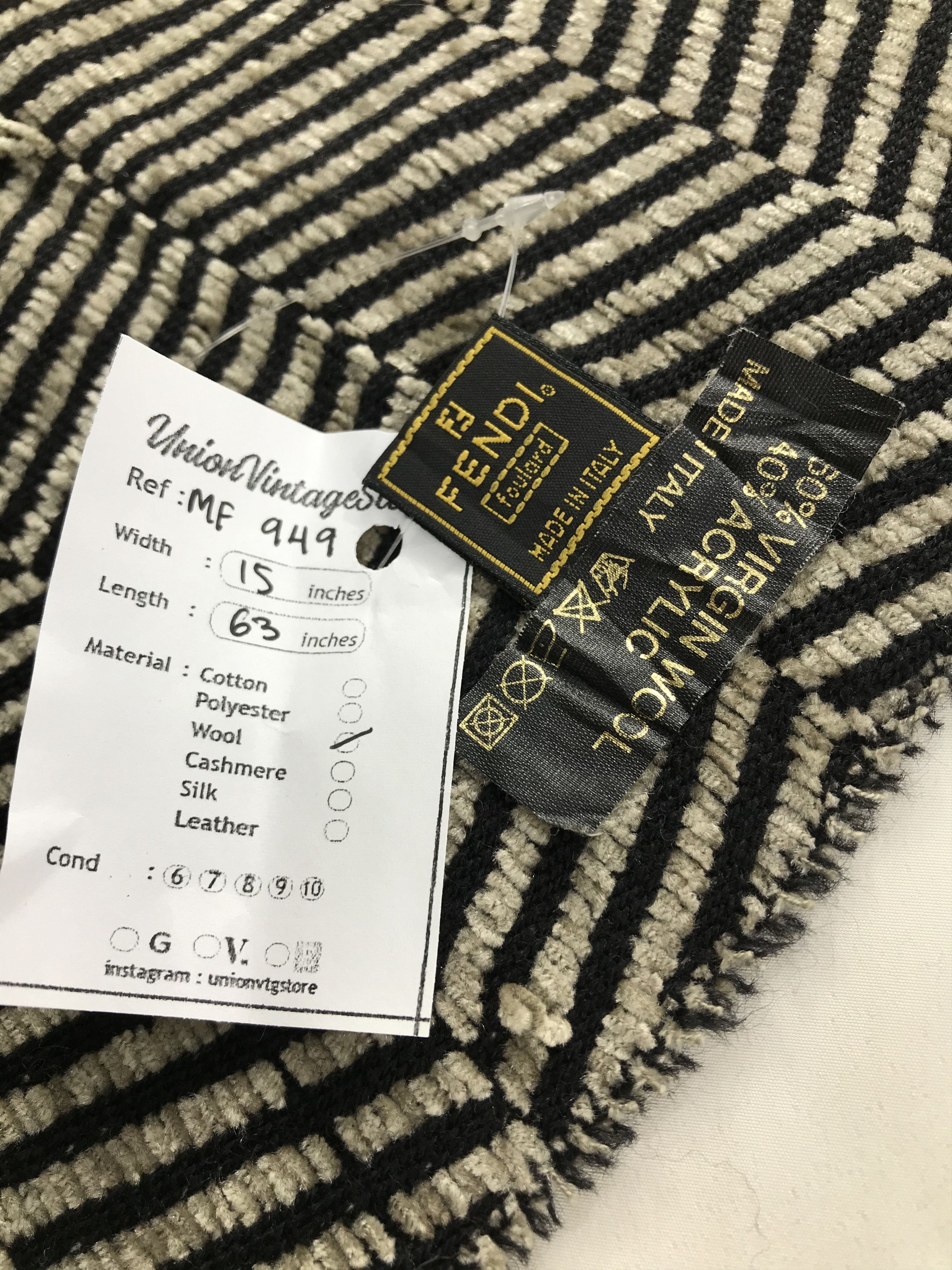 Fendi Vintage Fendi Scarf/Muffler/Neckwear MF949 Size ONE SIZE - 5 Thumbnail
