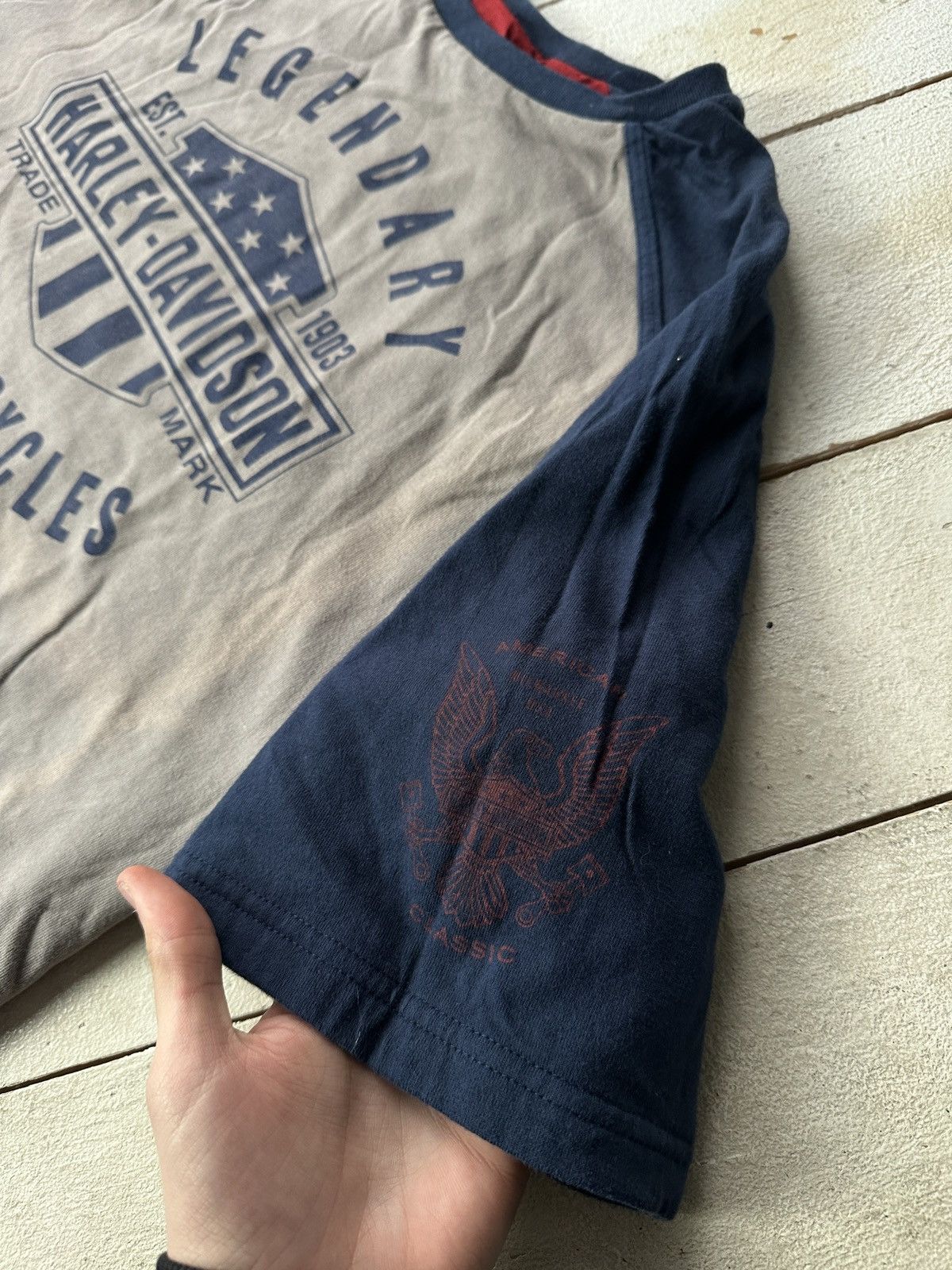 Harley Davidson 🚨DOUBLE SIDES VNTG HARLEY DAVIDSON RARE BIG LOGO Size US L / EU 52-54 / 3 - 11 Thumbnail