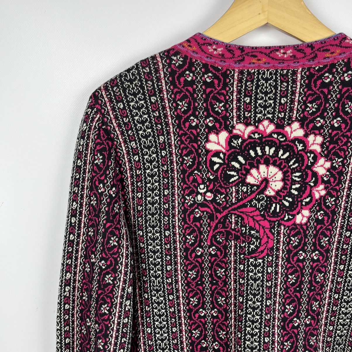 Other Ladies Ivko floral pattern Jacquard Sweater Jacket Size S / US 4 / IT 40 - 17 Thumbnail