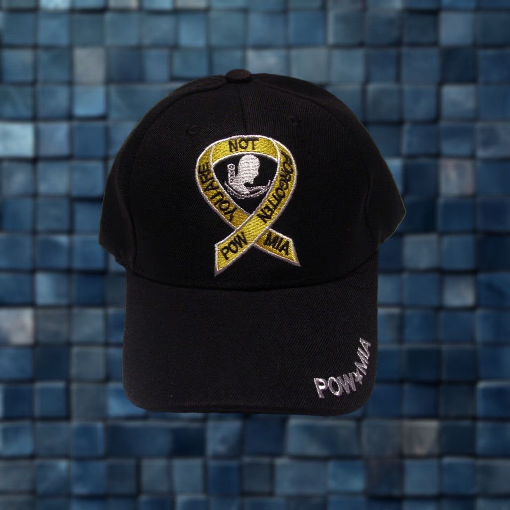Vintage VINTAGE POW MIA Baseball Cap Men's Adjustable Black Patriotic 90s Cap Size ONE SIZE - 1 Thumbnail