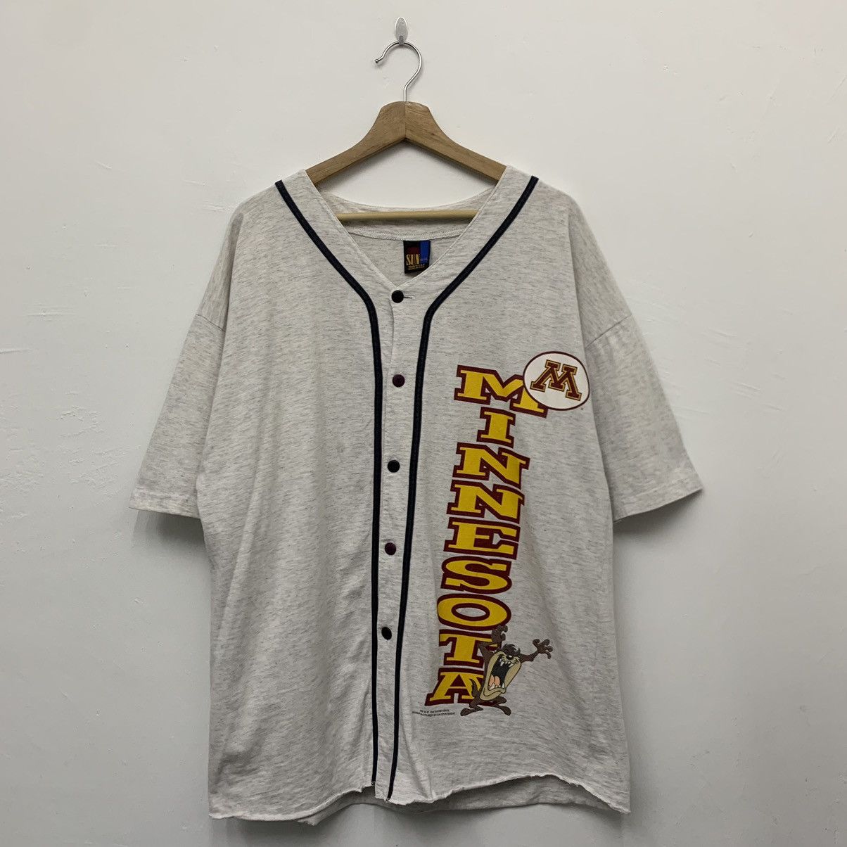Warner Bros Vintage 90s University Minnesota Baseball Shirt Size US XL / EU 56 / 4 - 2 Thumbnail