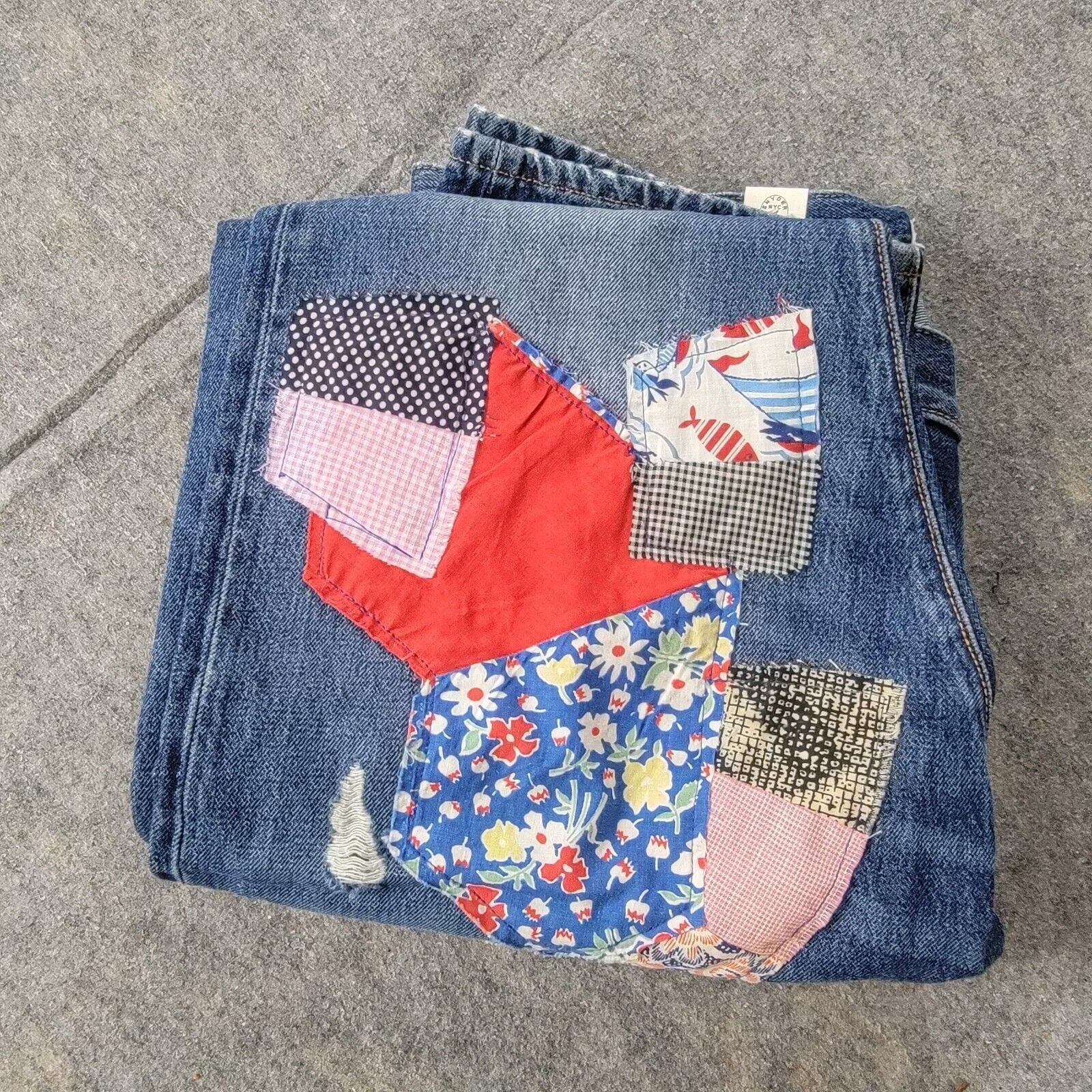 Todd Snyder Todd Snyder Slim Fit Upcycle Patched Selvedge Jeans Size US 36 / EU 52 - 11 Thumbnail