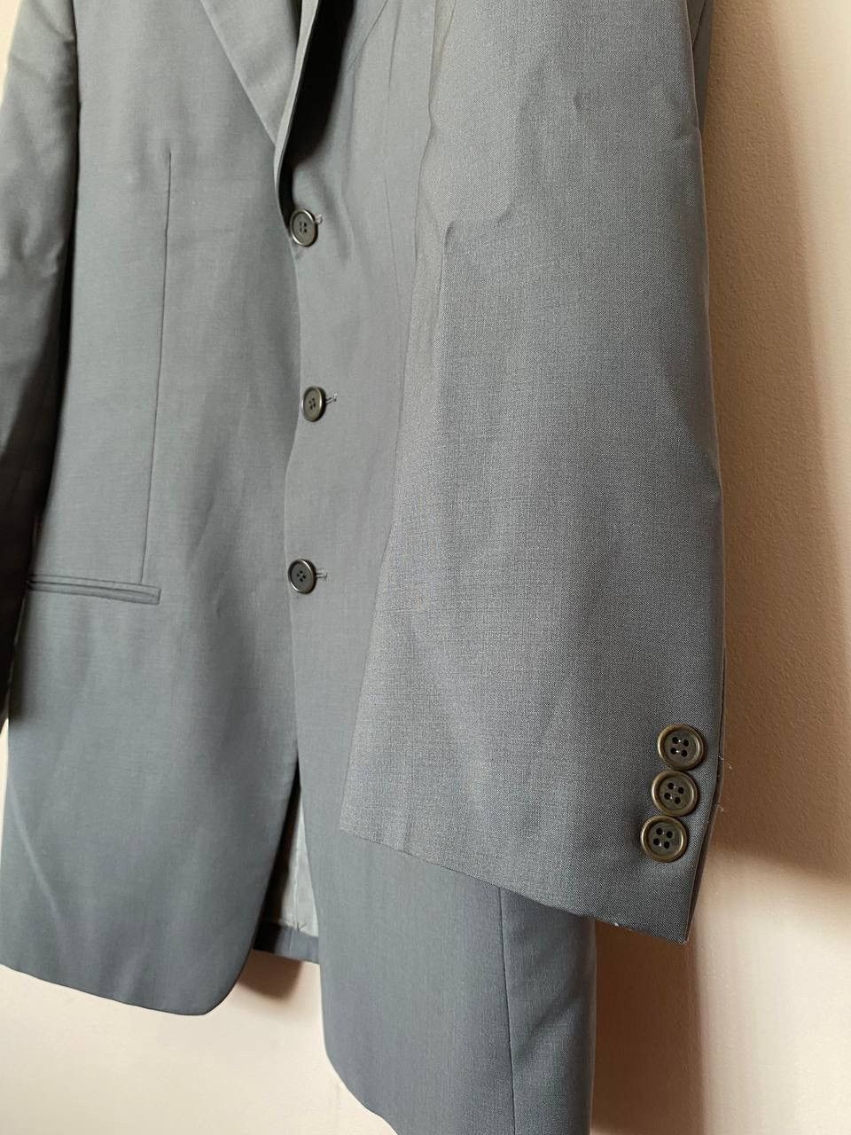 Giorgio Armani Vintage Giorgio Armani Suit Grey Wool Size 46R - 4 Thumbnail