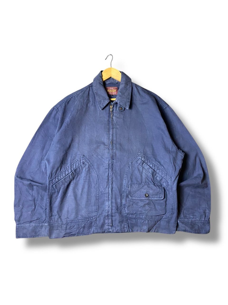 Japanese Brand × Vintage Vintage NEAR BY Brand Workwear Jacket (120) Size US L / EU 52-54 / 3 - 1 Thumbnail