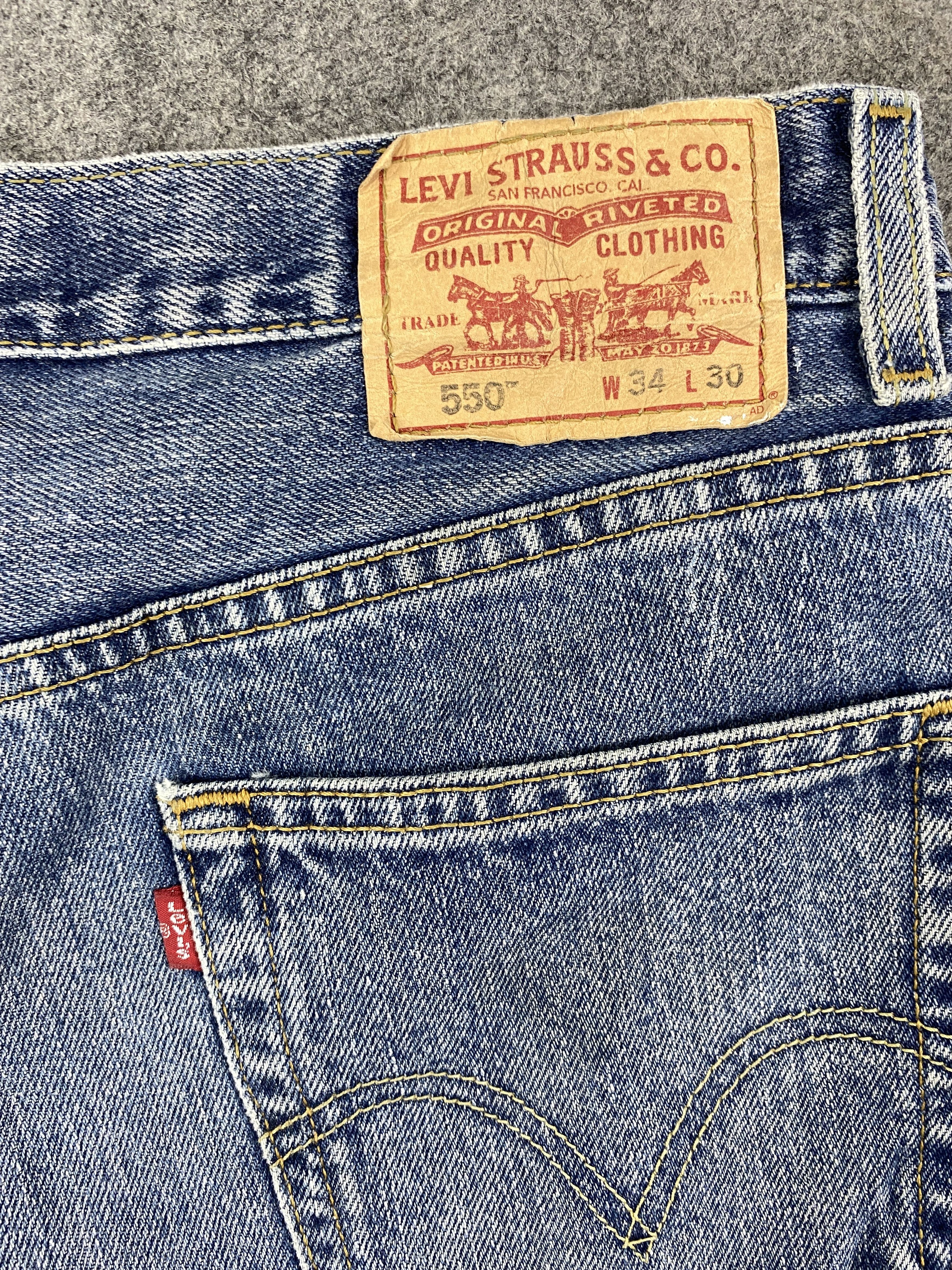 Levi's Blue Vintage Levi's 550 Jeans 34x29.5 Denim -JN1704 Size US 34 / EU 50 - 10 Thumbnail
