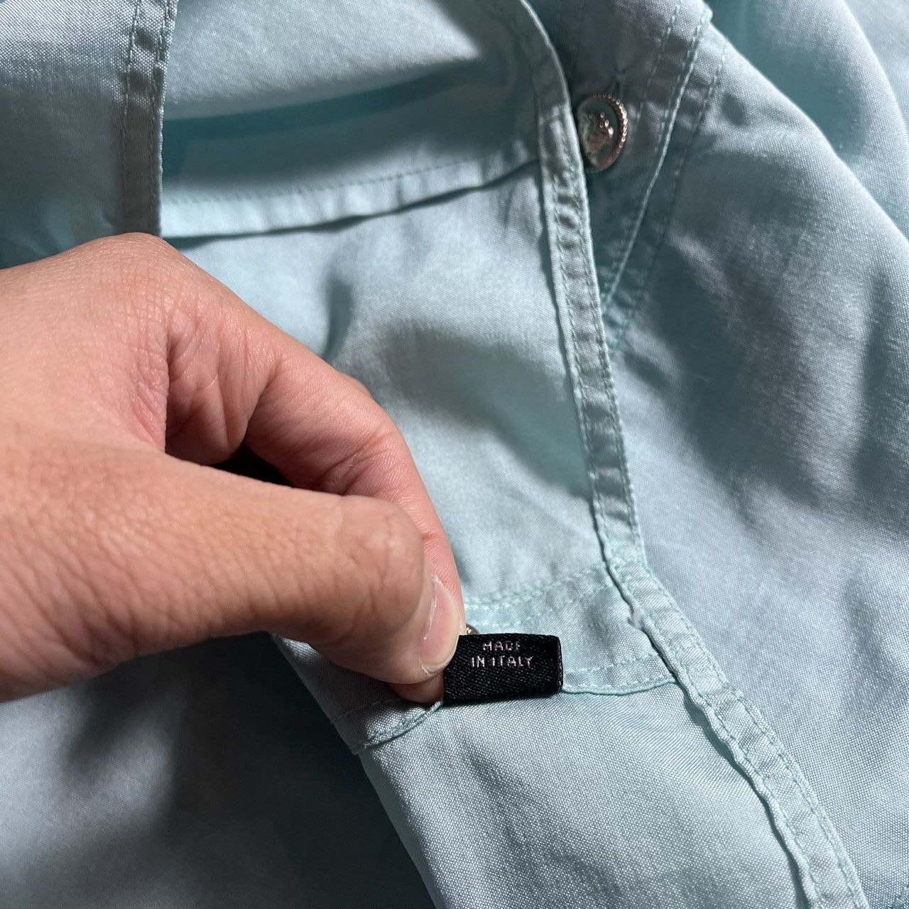 Versace × Versace Jeans Couture × Versus Versace Jeans Couture Blue Shirt Size US M / EU 48-50 / 2 - 9 Thumbnail