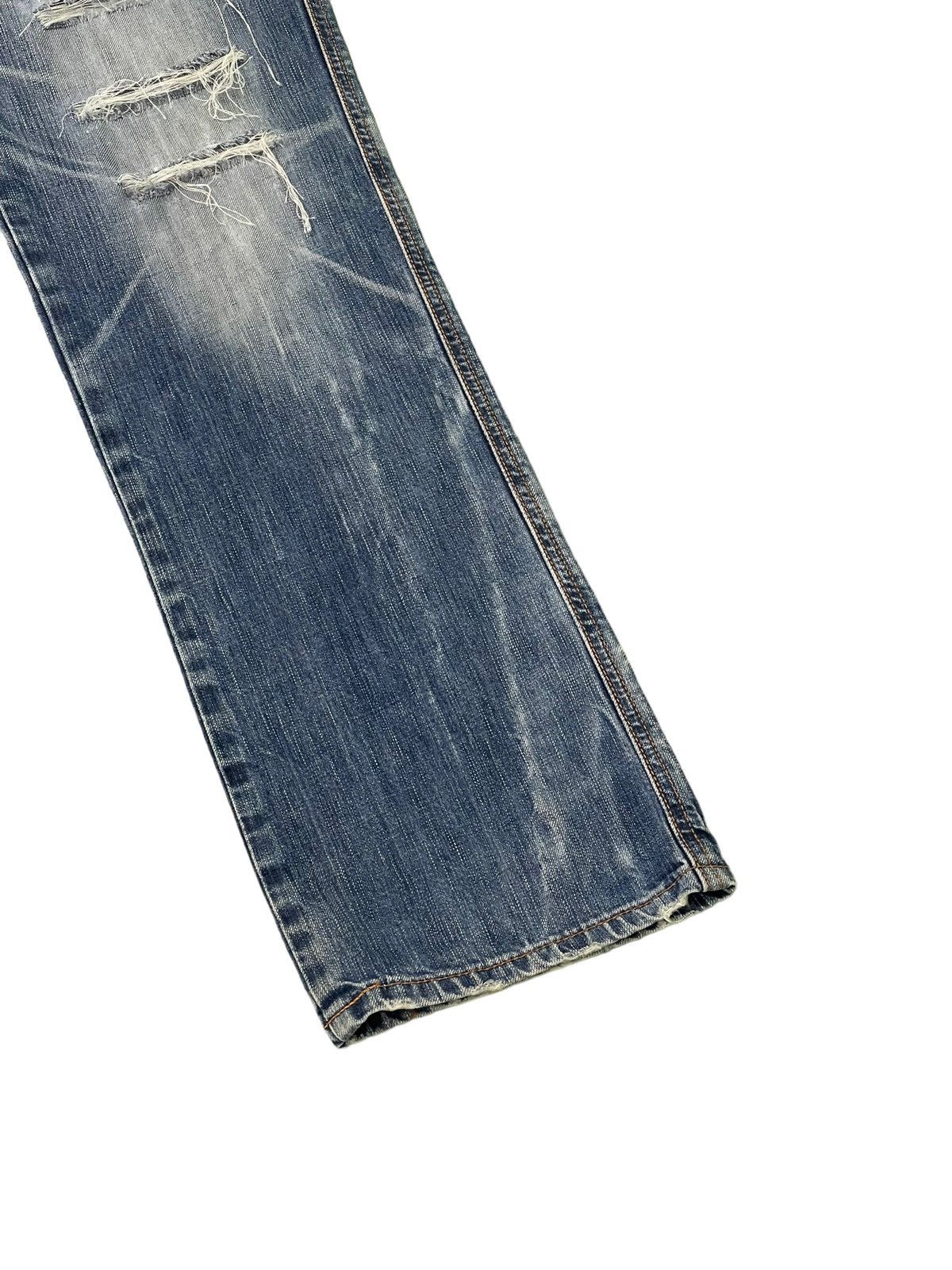 Edwin Distress Jeans Edwin Japan Faded Regular Straight 7🟦5 Size US 32 / EU 48 - 4 Thumbnail