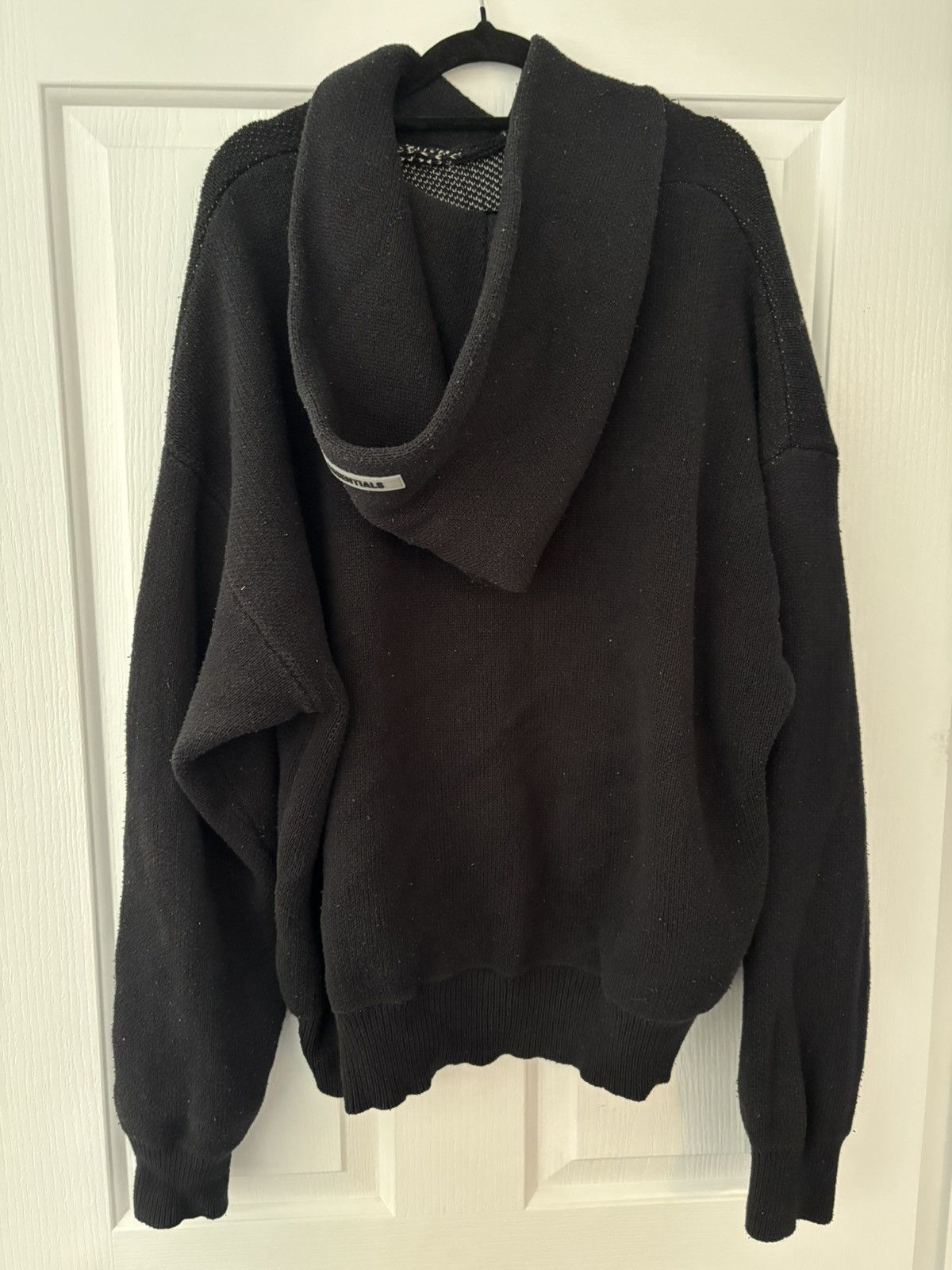 Fear of God Black Knitted Hoodie Esentials Fear Of God Size US M / EU 48-50 / 2 - 2 Thumbnail