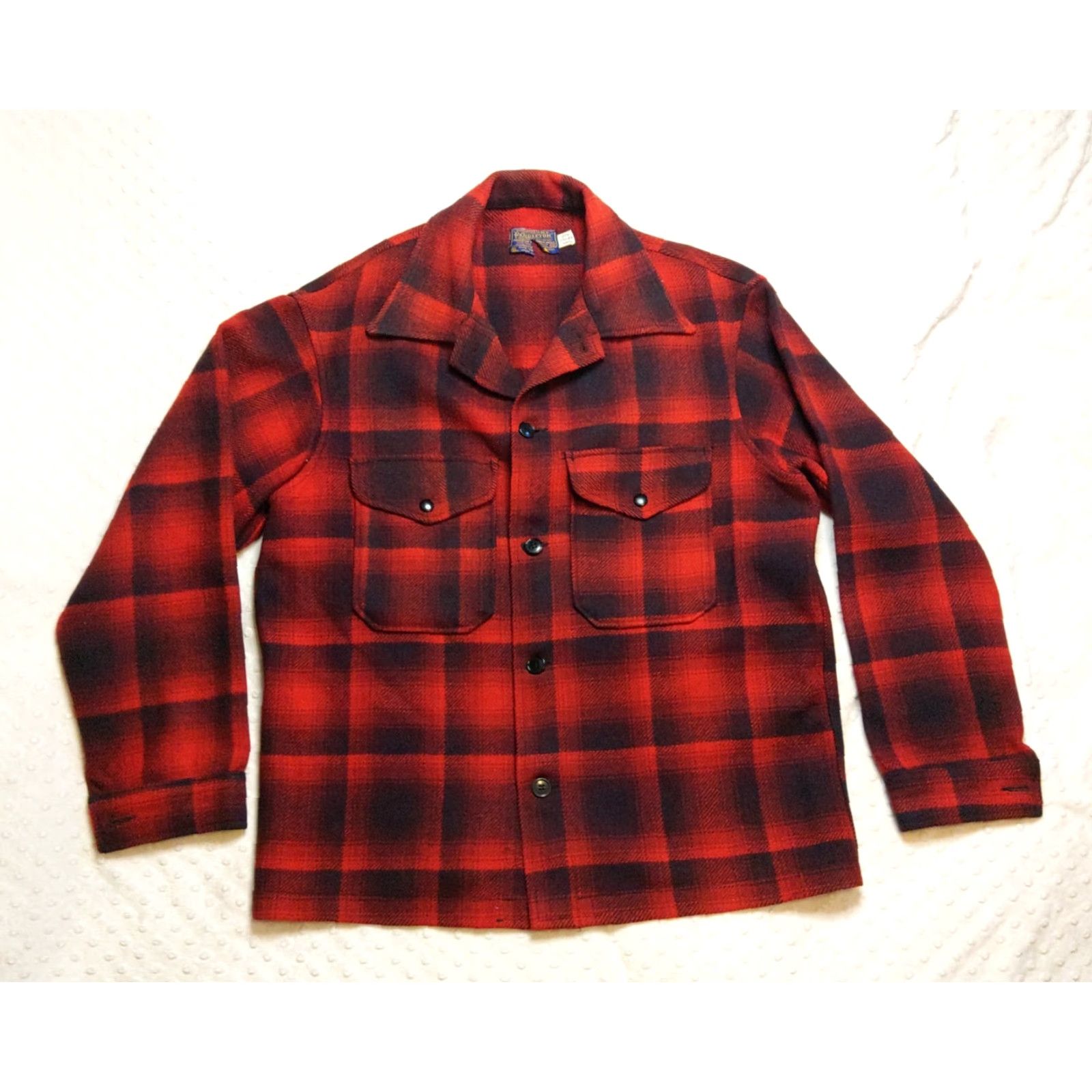 Pendleton VINTAGE Pendleton Jacket Mackinaw Cruiser Wool Red Buffalo Plaid M Medium USA Mens, Plaid, Casual, Workwear, Outdoor, Hiking, Hunting, Walking Size US M / EU 48-50 / 2 - 5 Thumbnail