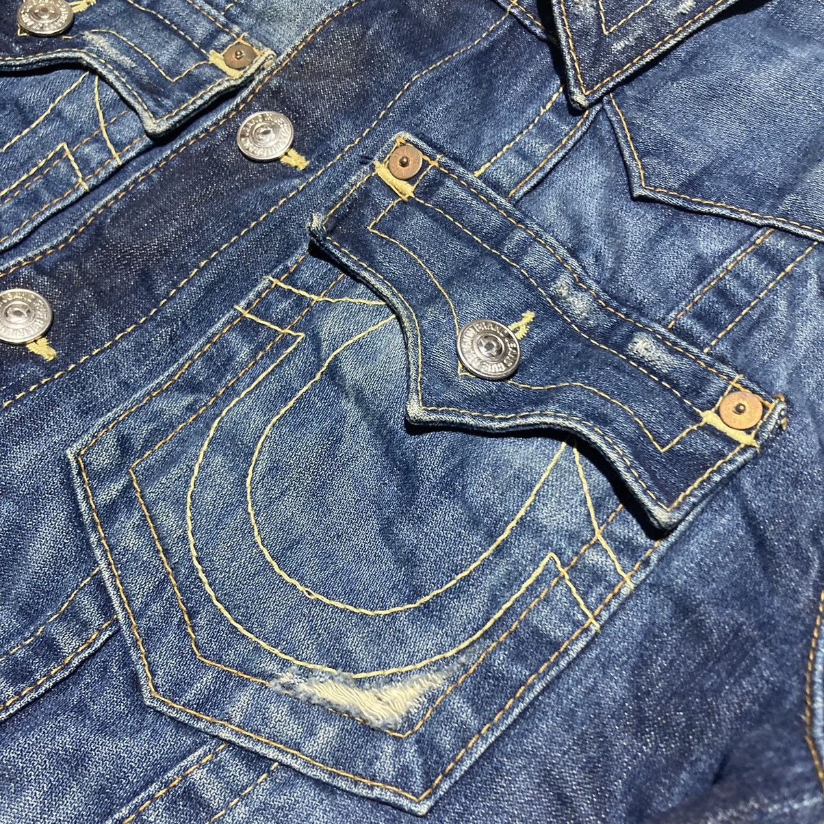 True Religion True Religion Jimmy Super Distressed Denim Jeans Jacket Size US XL / EU 56 / 4 - 10 Thumbnail