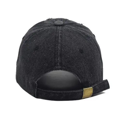 VIBE Distressed Baseball Cap Washed y2k Size ONE SIZE - 5 Thumbnail