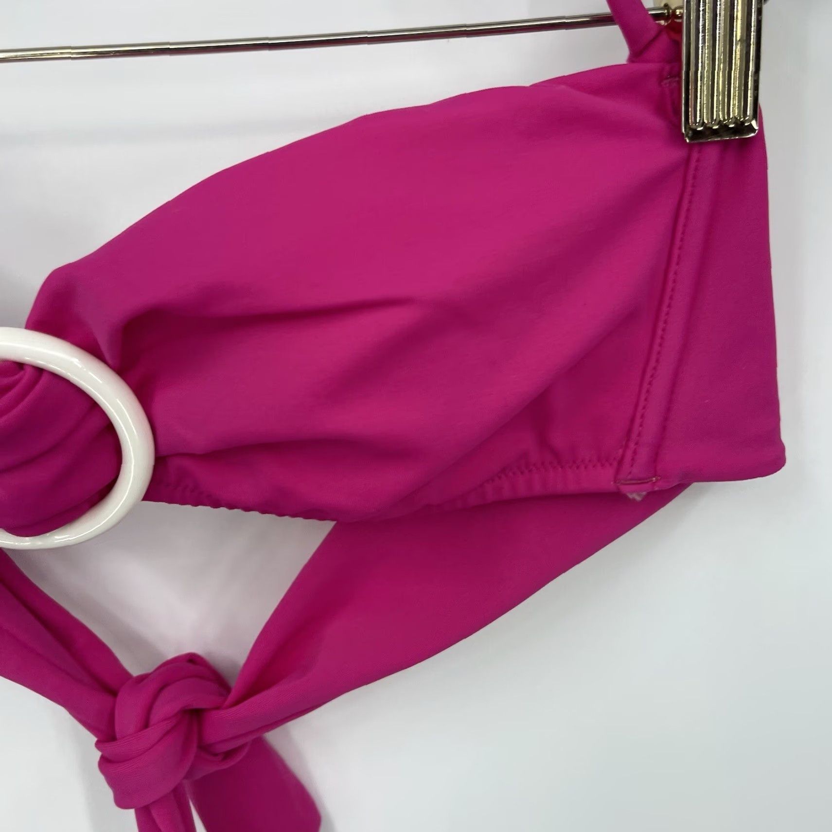 Victoria's Secret Victoria's Secret Bikini Top Women Small Pink Halter 90s Beach Swimwear Vacation Size S / US 4 / IT 40 - 4 Thumbnail