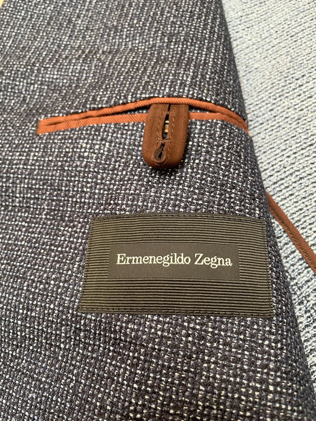 Ermenegildo Zegna Ermenegildo Zegna Textured Wool Blazer 58R Luxury Size 48R - 6 Thumbnail