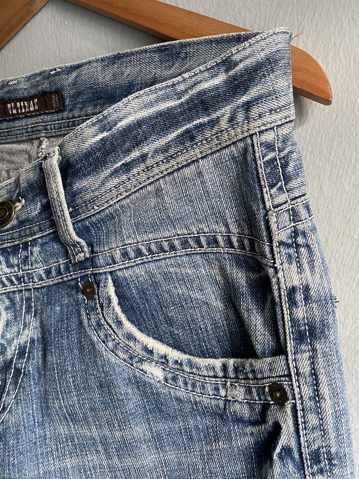 If Six Was Nine × Japanese Brand × Other Ultimax japan studded Cross wing flare men jeans Size US 33 - 5 Thumbnail