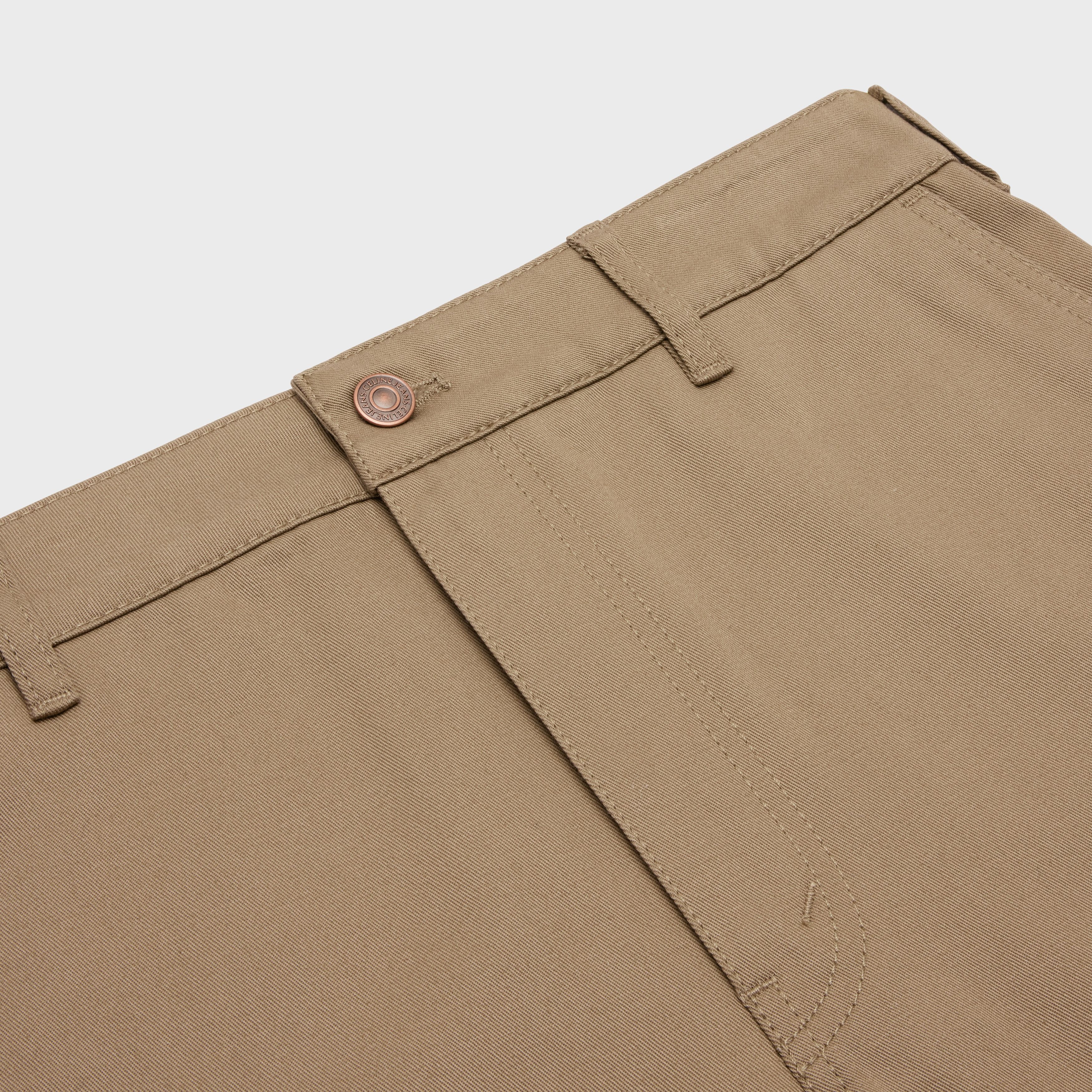 Celine o1bcso1str0925 2N886383U Straight Chinos Jeans in Beige Size US 32 / EU 48 - 3 Thumbnail