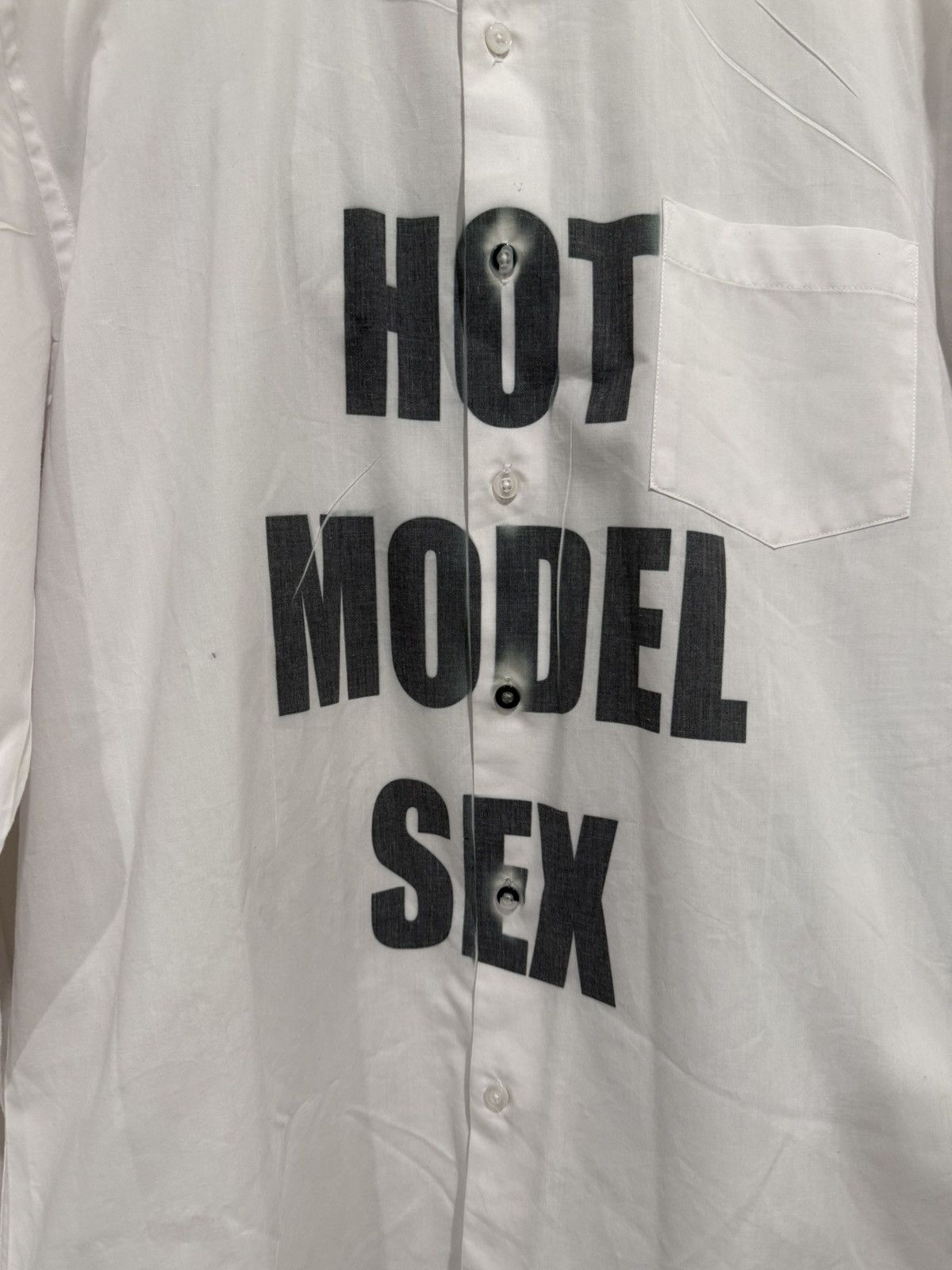Hot Model Sex white hotmodelsex button up Size US L / EU 52-54 / 3 - 2 Thumbnail