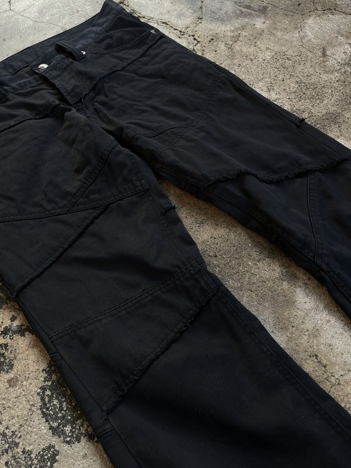 Tornado Mart 2000s JAPANESE PATTERN BREAK FLARE BOOTCUT PANTS VKEI GOTHIC Size US 30 / EU 46 - 6 Thumbnail
