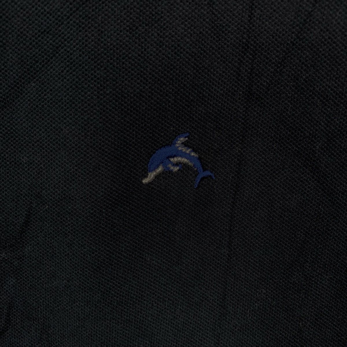 Lands' End Vintage LAND’S END DOLPHIN Embossed Logo Polo Tee Shirt Size L / US 10 / IT 46 - 4 Thumbnail