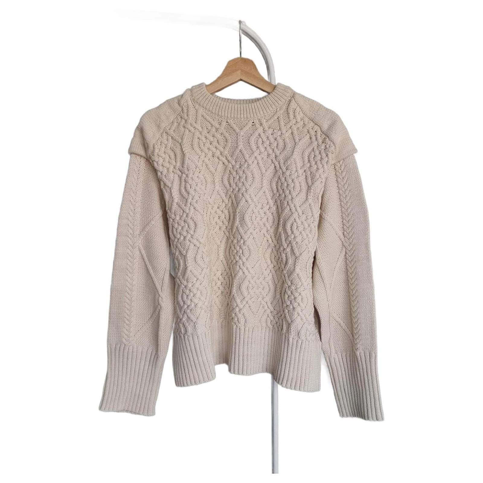 REMAIN Birger Christensen Remain Birger Christensen Diana aran cotton-blend jumper Size M / US 6-8 / IT 42-44 - 1 Thumbnail